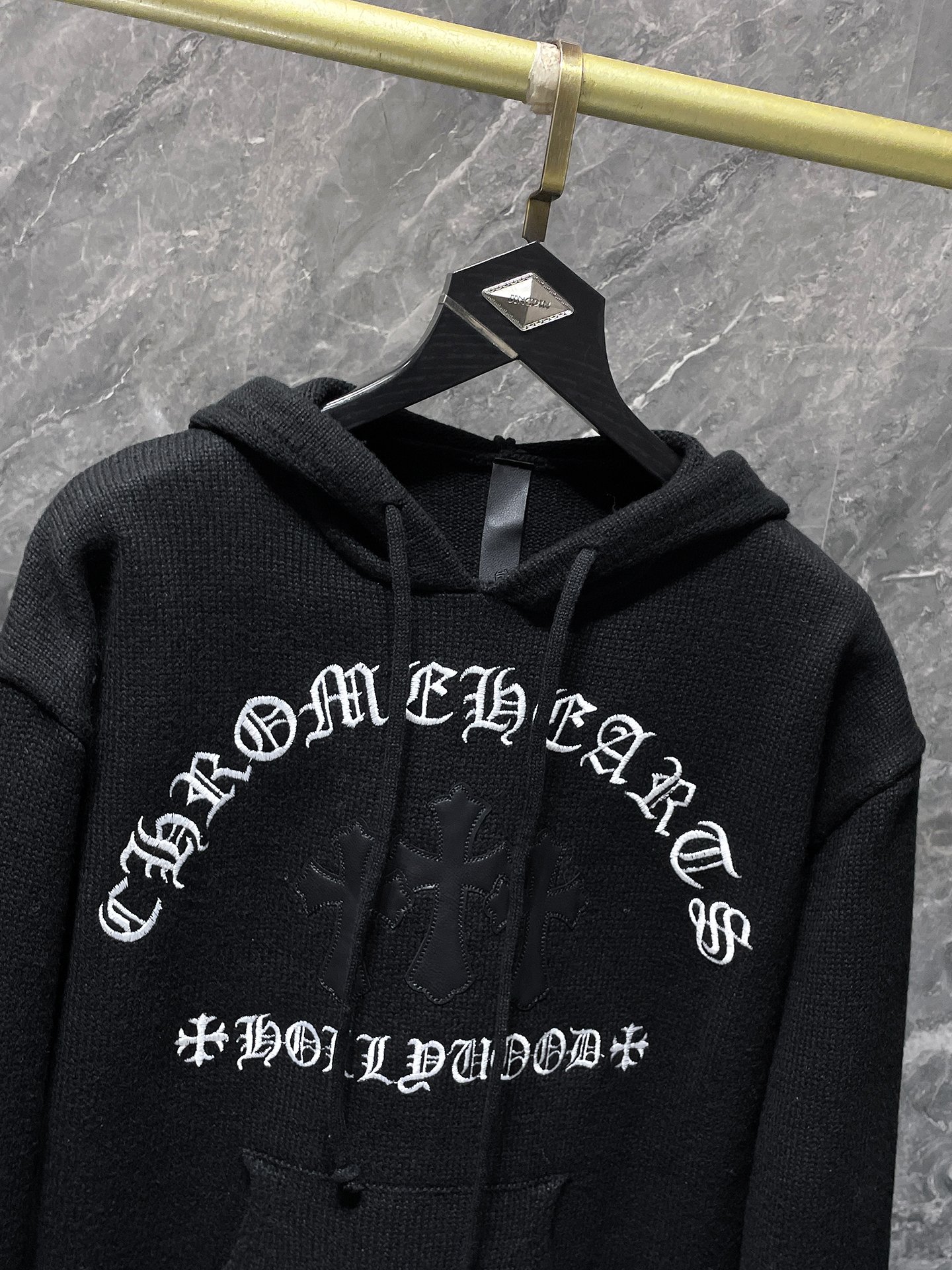 Chrome Hearts AAAAA+
 Clothing Sweatshirts Black Knitting Wool