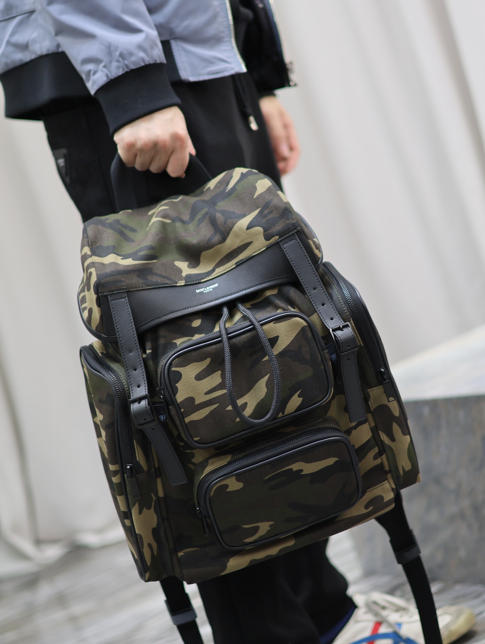 Saint Laurent ysl camouflage backpack for reference