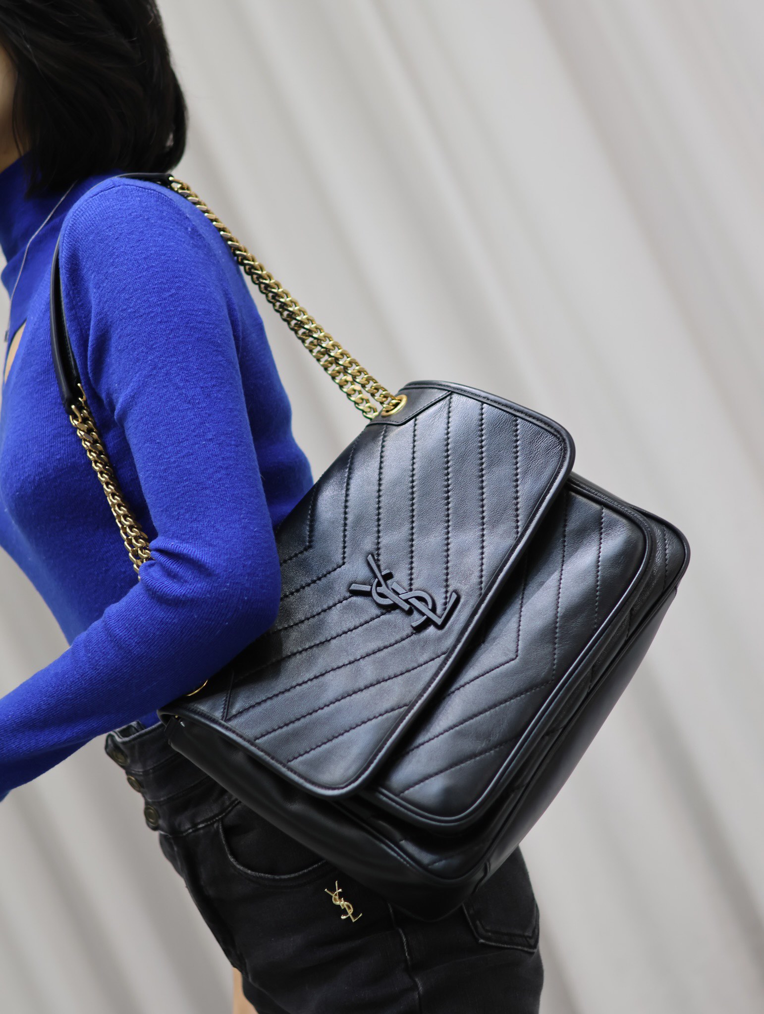 NO:390280,Reference for photos with the upper body_, Saint Laurent, saint laurent19860909随拍上身参考_,圣罗兰,saint laurent,Bag