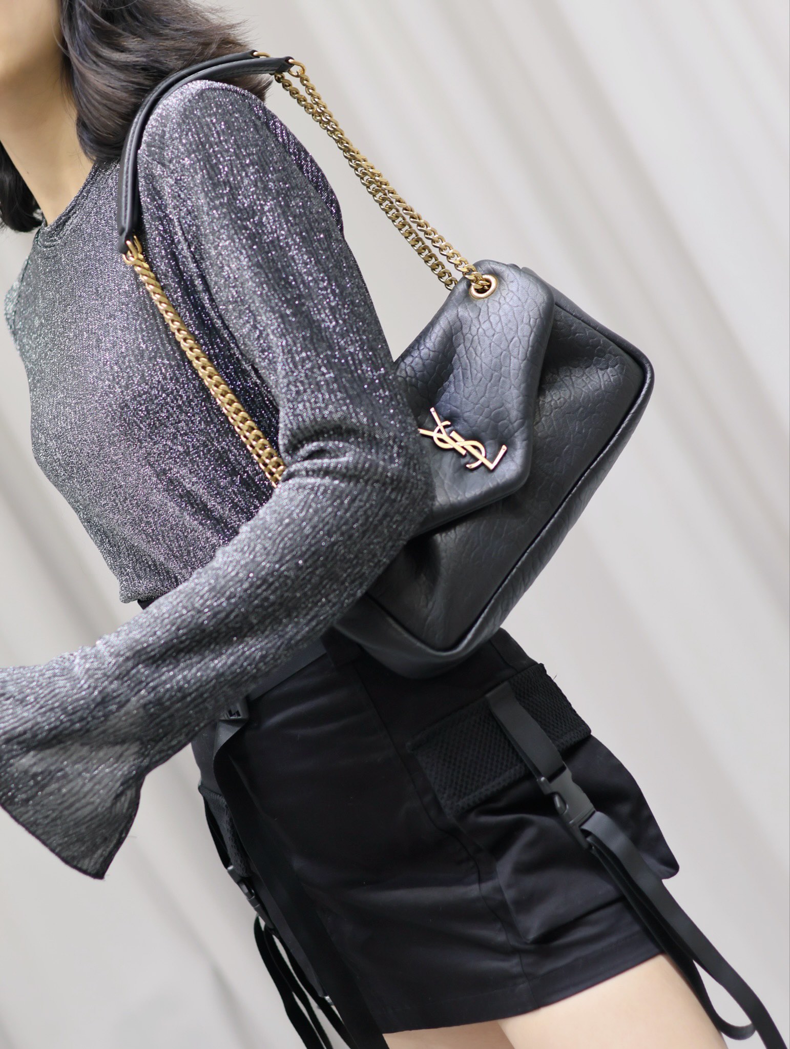 NO:208732,Reference for photos with the upper body_, Saint Laurent, saint laurent19860909随拍上身参考_,圣罗兰,saint laurent,Bag