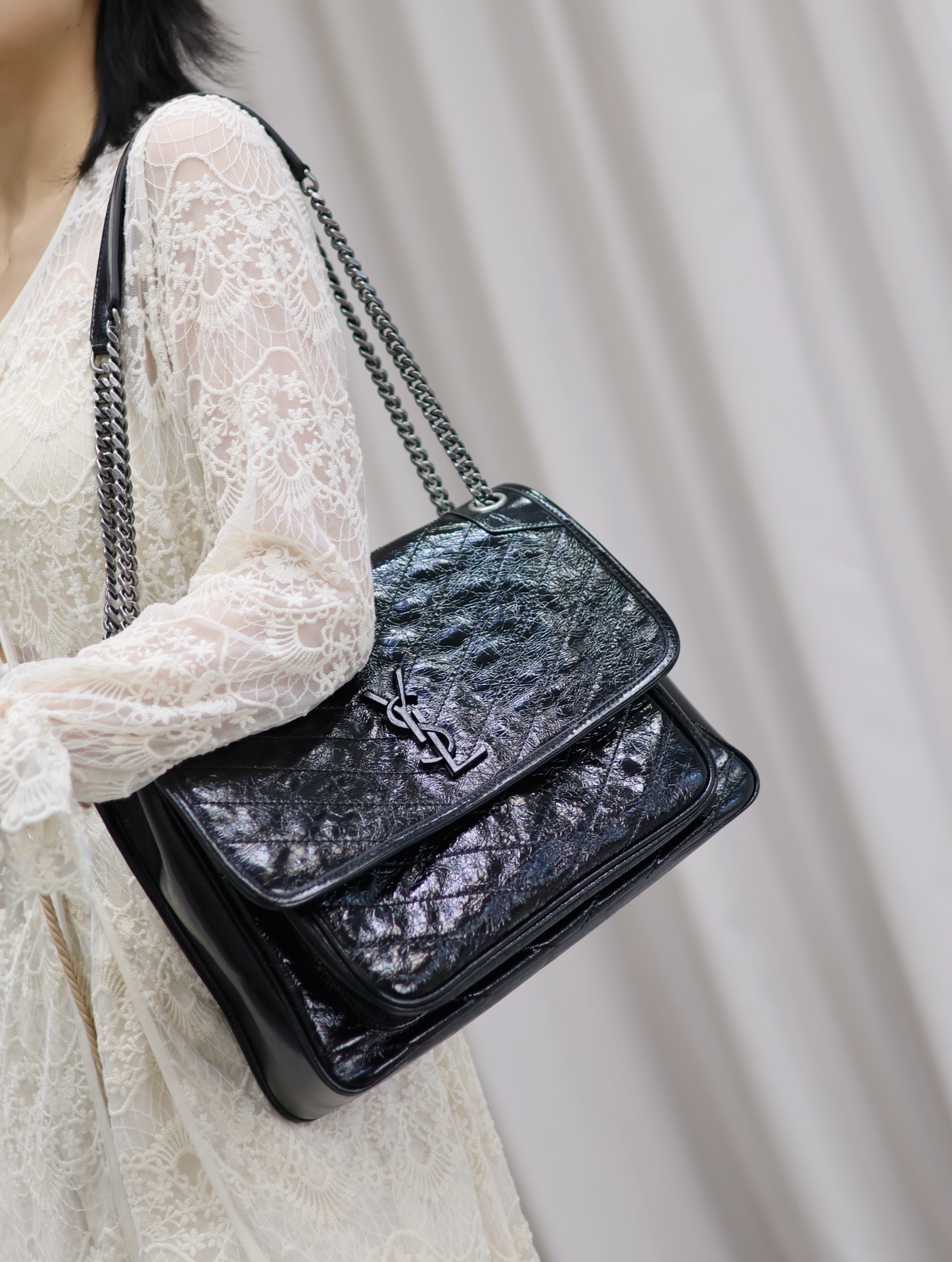 NO:388389,Reference for the upper body with a photo_32cm, Saint Laurent, saint laurent19860909随拍上身参考_32cm,圣罗兰,saint laurent,Bag