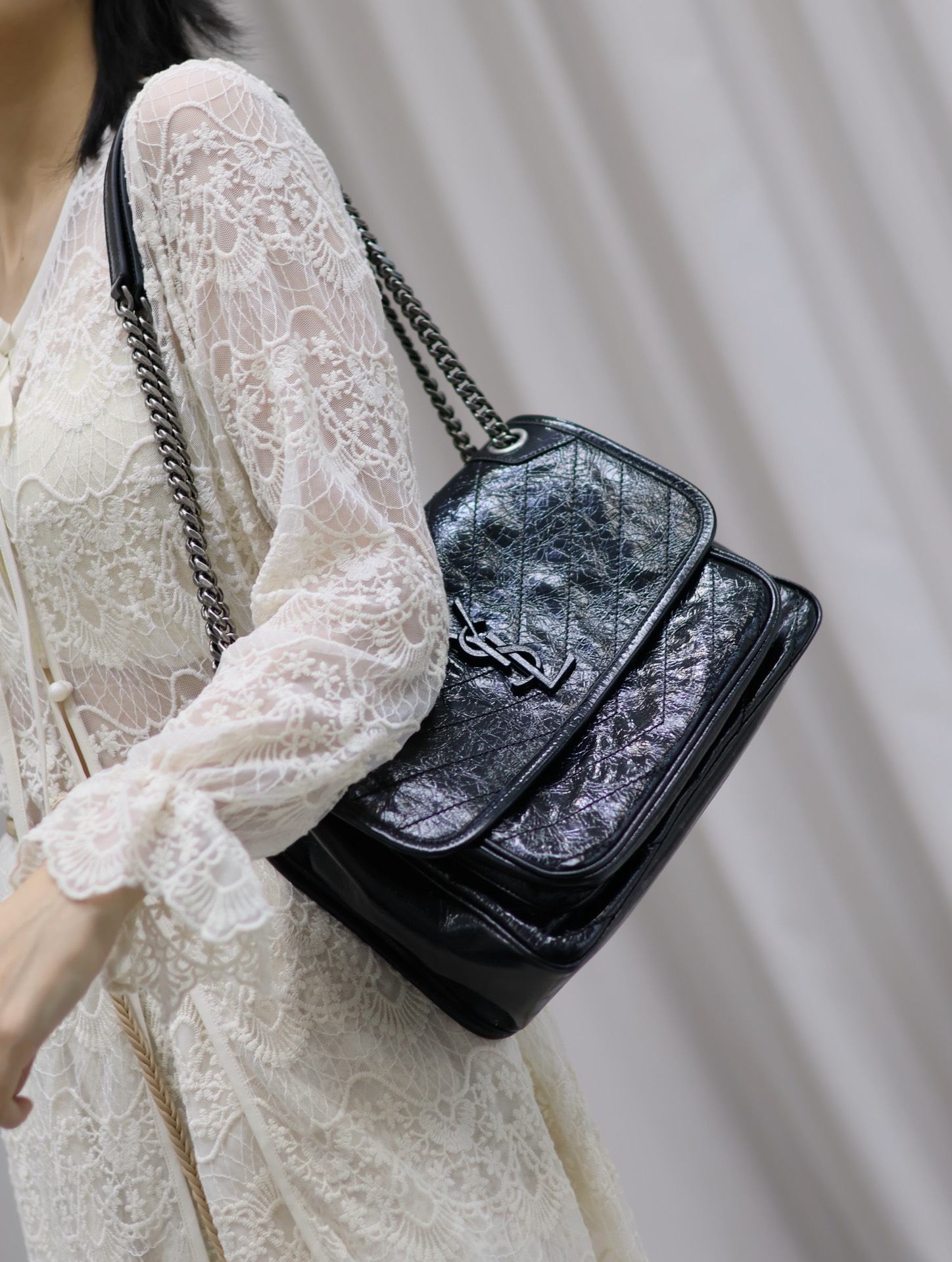 NO:388402,Reference for the upper body with a photo_28cm, Saint Laurent, saint laurent19860909随拍上身参考_28cm,圣罗兰,saint laurent,Bag