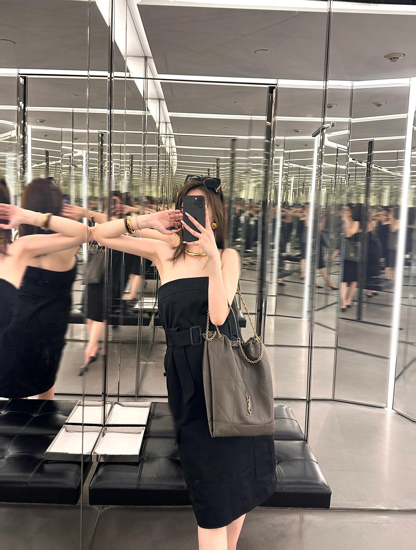 Saint Laurent Garbage bag_