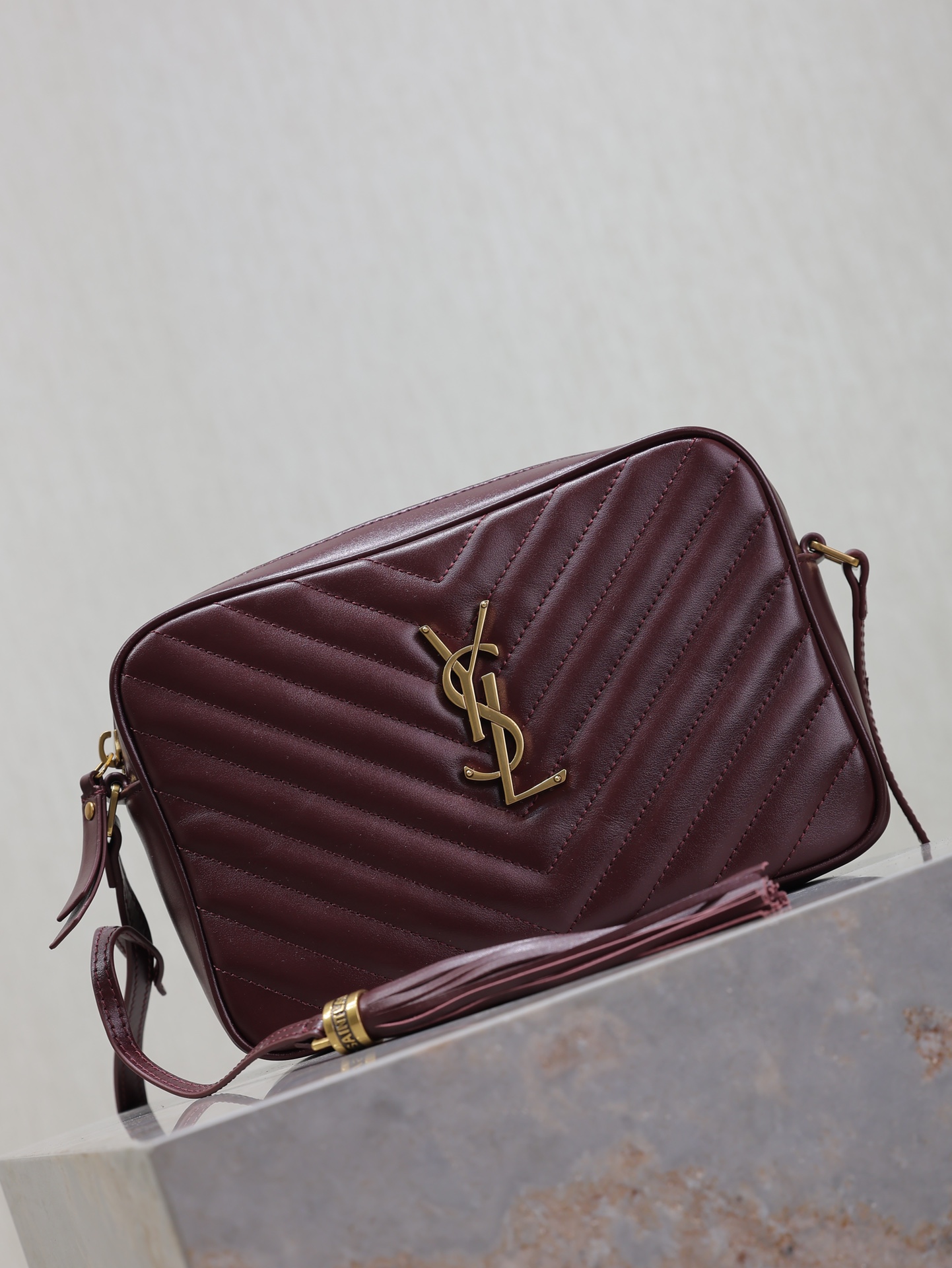 YSL taske rødbrun rød — photo 2