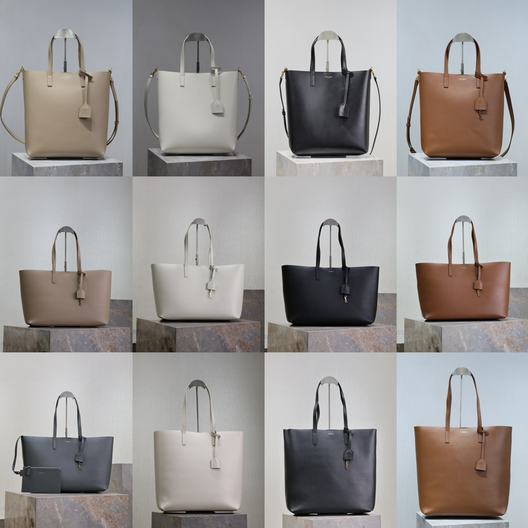 Bolsa de compras tote_colección de piel lisa
