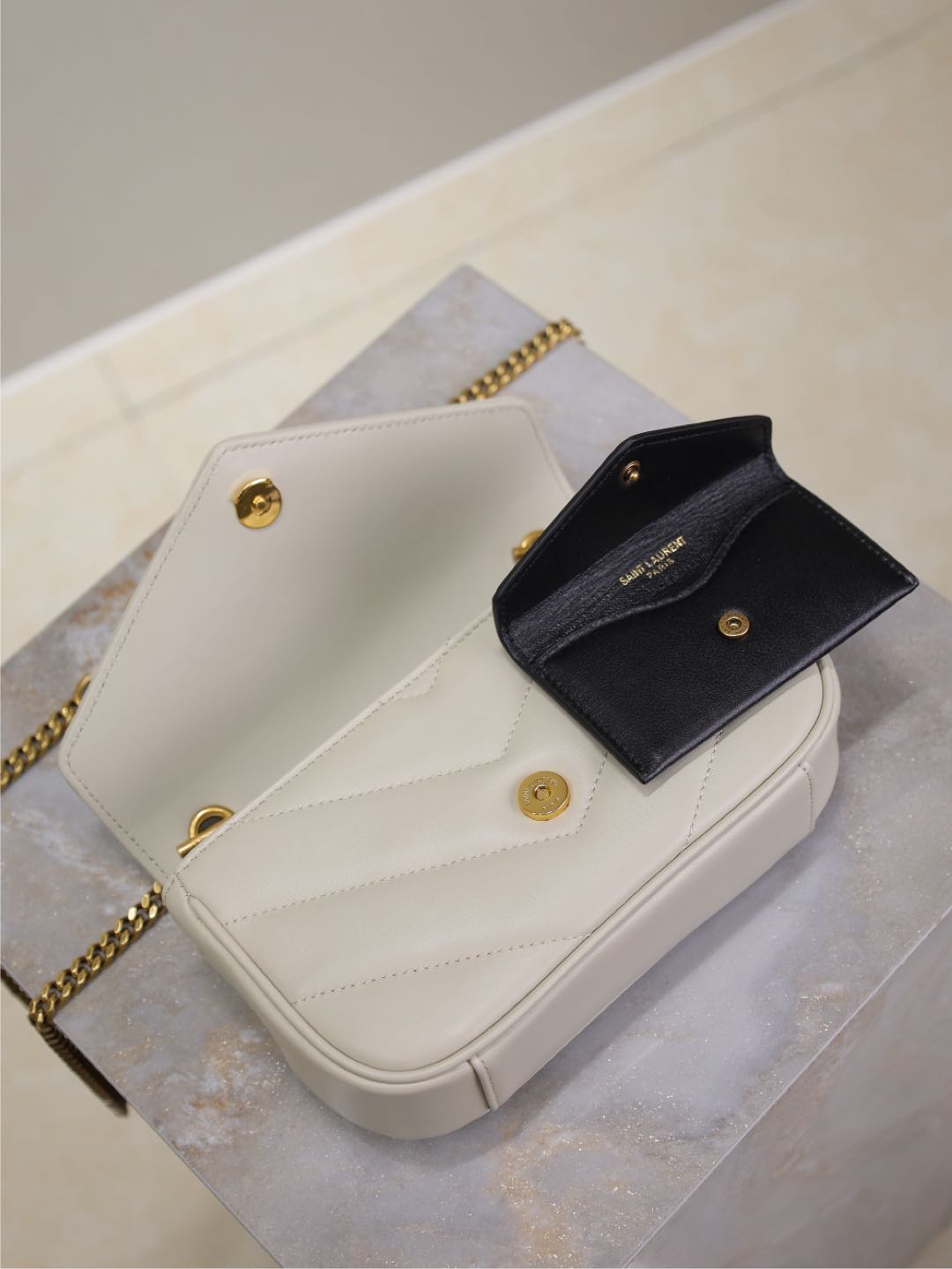 Bolso YSL Blanco 20cm — photo 7