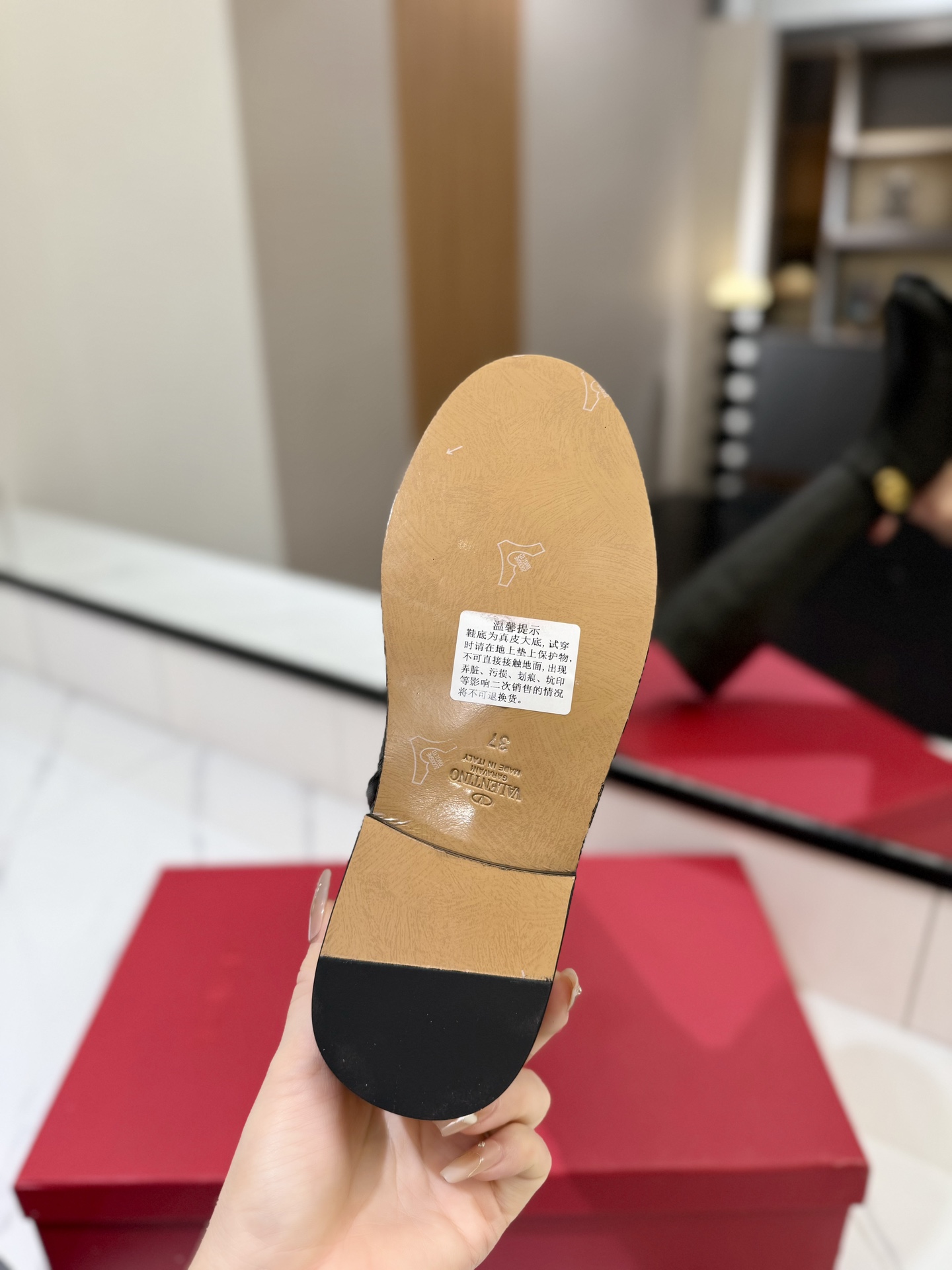 발렌티노 V 버클 승마 부츠 105596 이미지 9