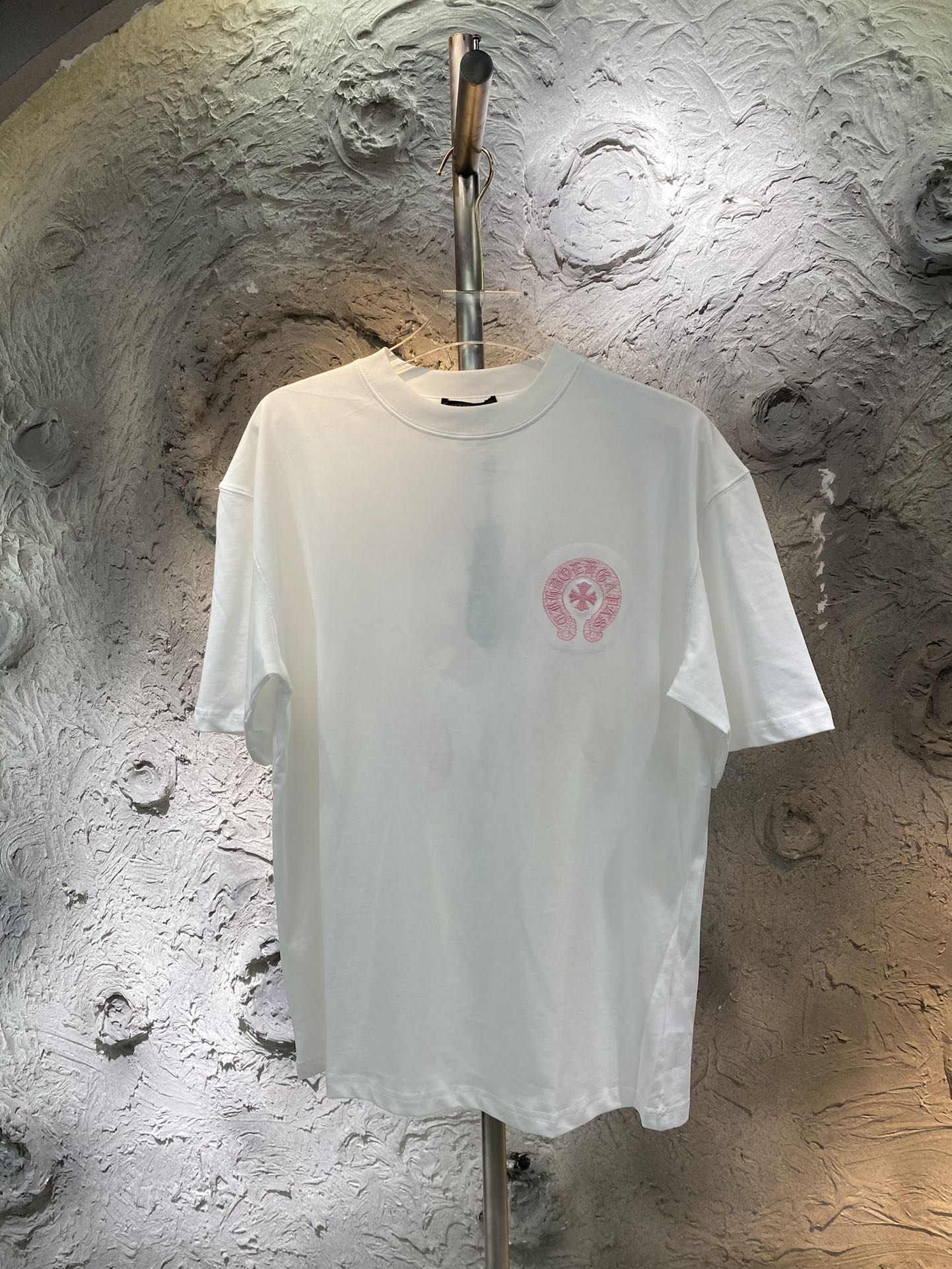 Najlepszy AAA+
 Chrome Hearts Odzież T-Shirt Hafty Unisex Krótki rękaw