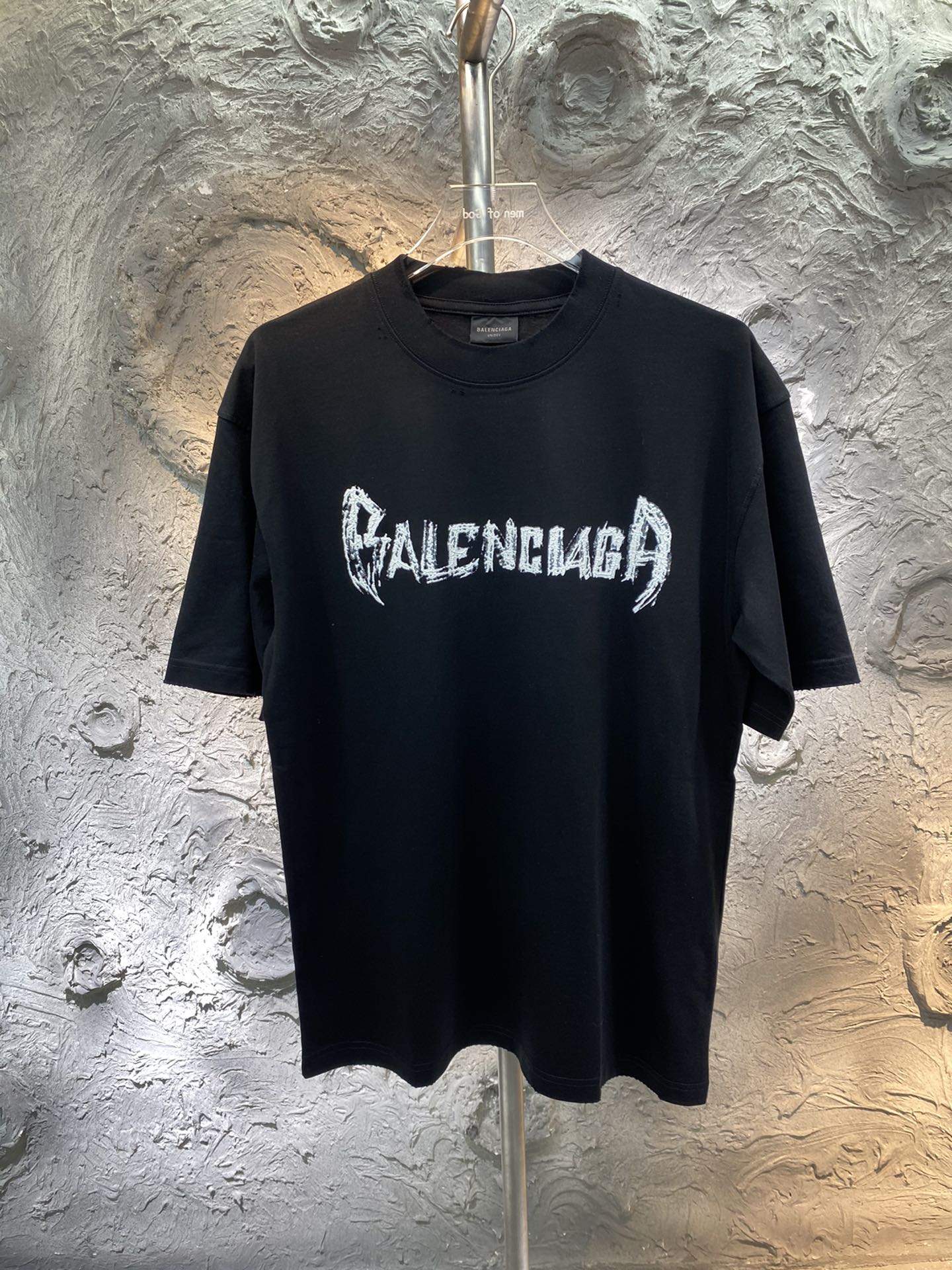 Balenciaga Odzież T-Shirt Doodle Drukowanie Unisex Bawełna Vintage Krótki rękaw