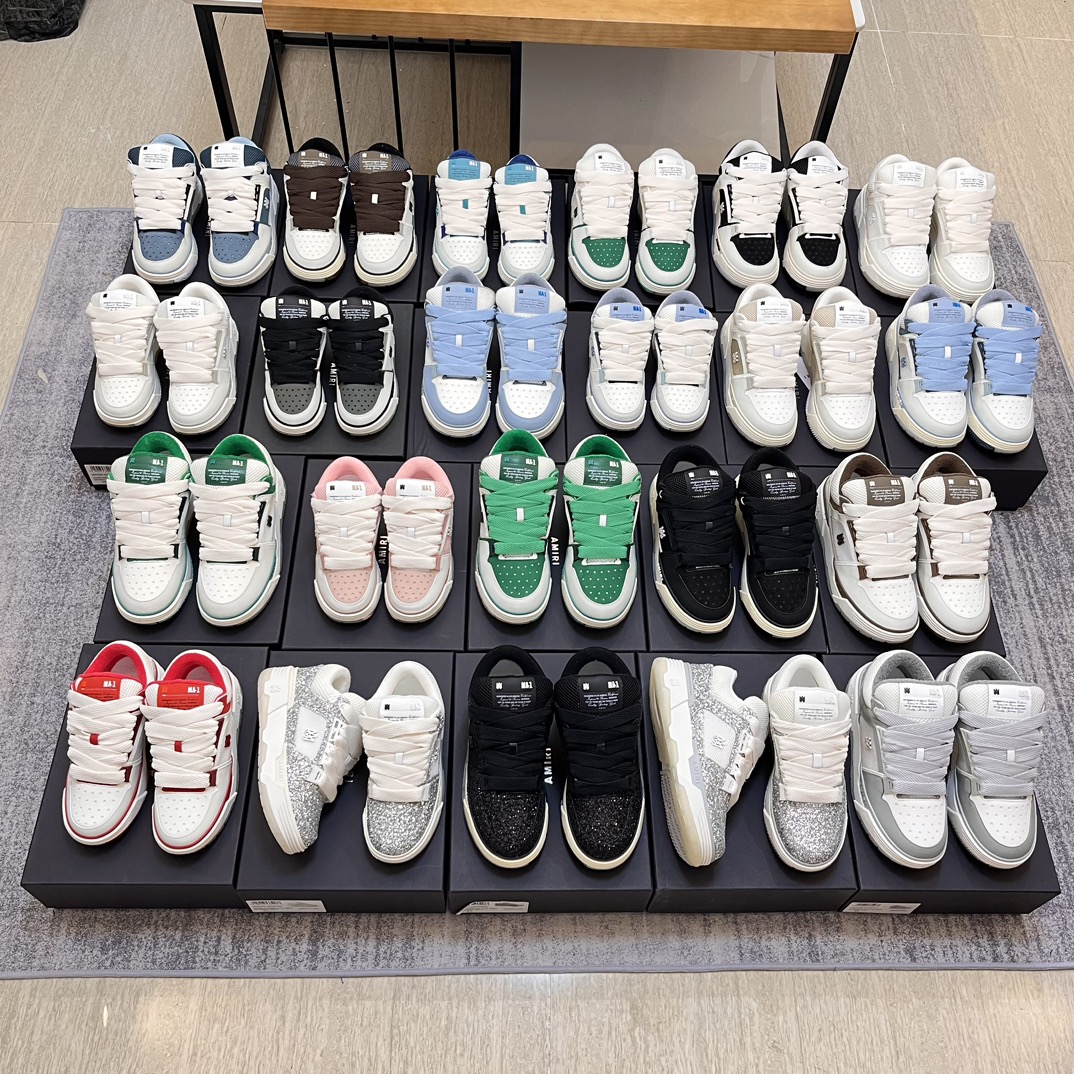 Precio de fábrica:Versión superior Amiri Emile 2023 Primavera y Verano Nuevo MA-1 Zapatos de pan Mod