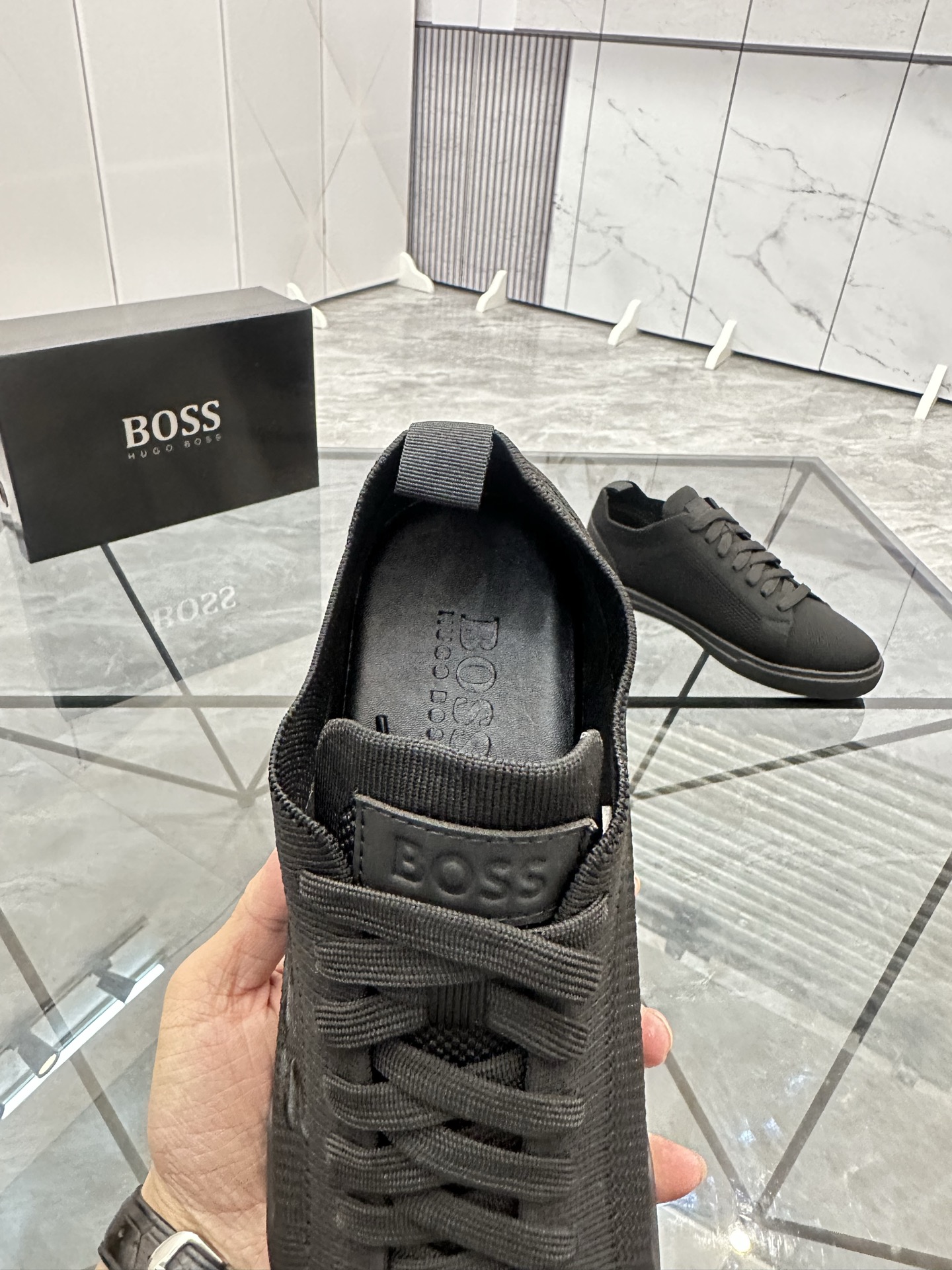 BOSS Casual Low-Top Sneakers for Men - Breathable Knit, Original Design 8 i1740370404128 4722 0 6