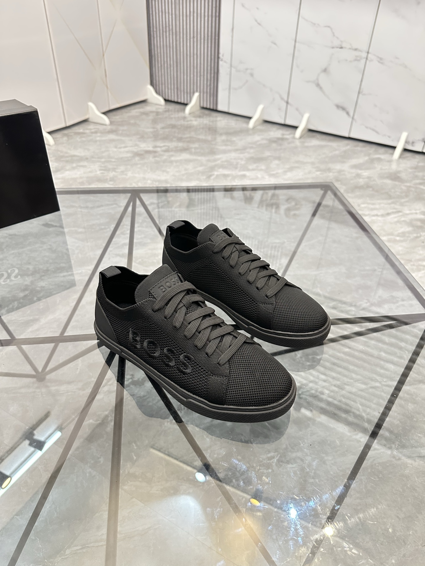 BOSS Casual Low-Top Sneakers for Men - Breathable Knit, Original Design 4 i1740370404312 5454 0 2