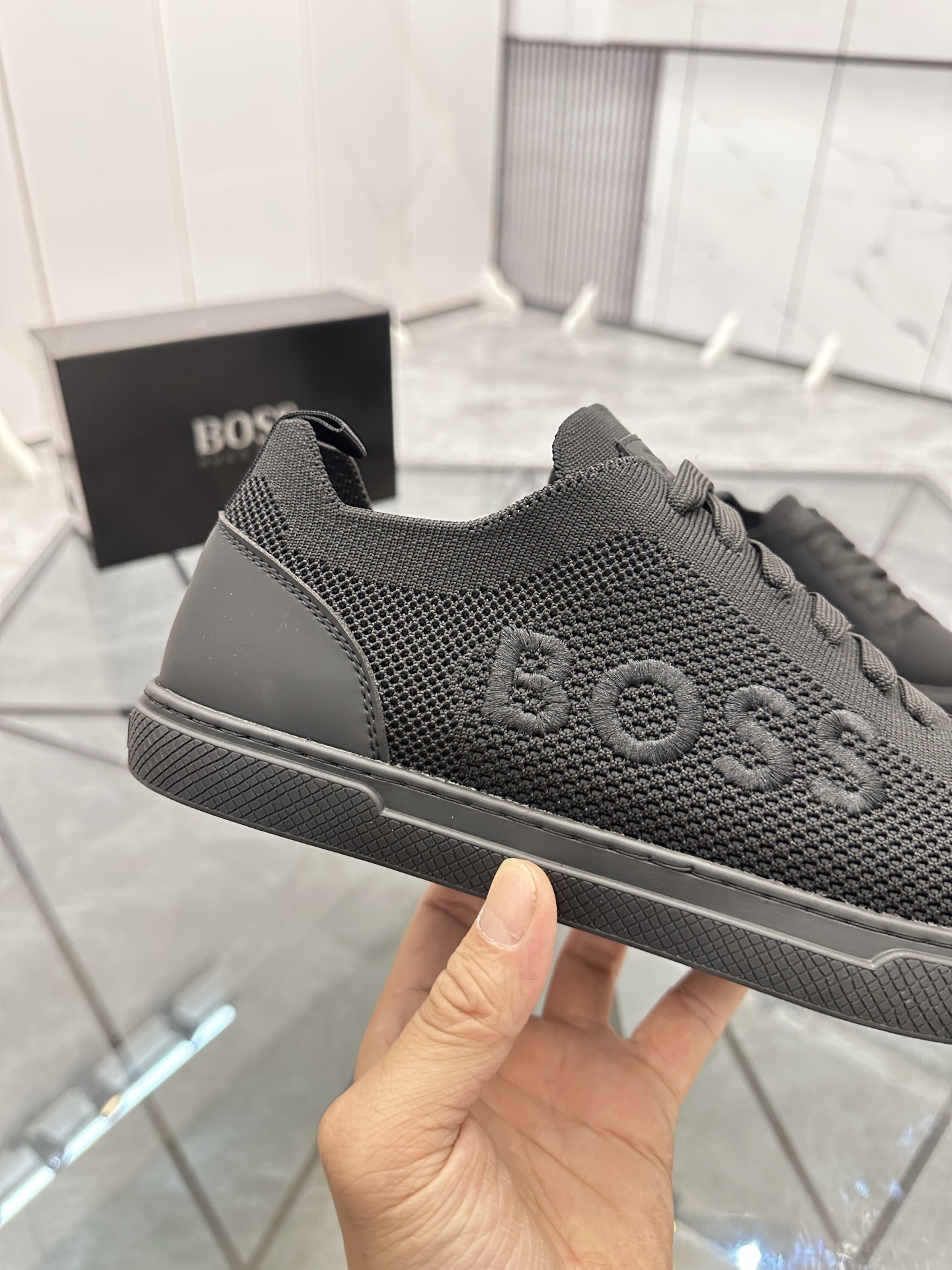 BOSS Casual Low-Top Sneakers for Men - Breathable Knit, Original Design 7 i1740370405746 1311 0 5