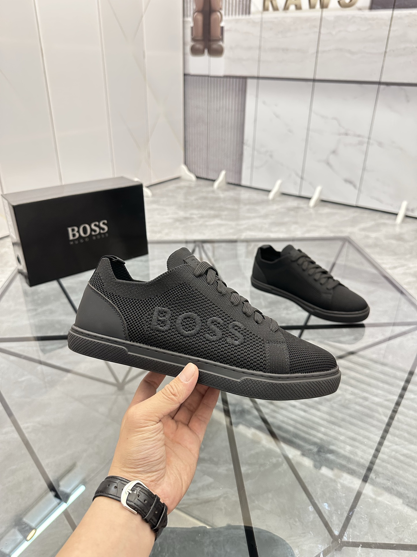 BOSS Casual Low-Top Sneakers for Men - Breathable Knit, Original Design 5 i1740370405844 1348 0 3