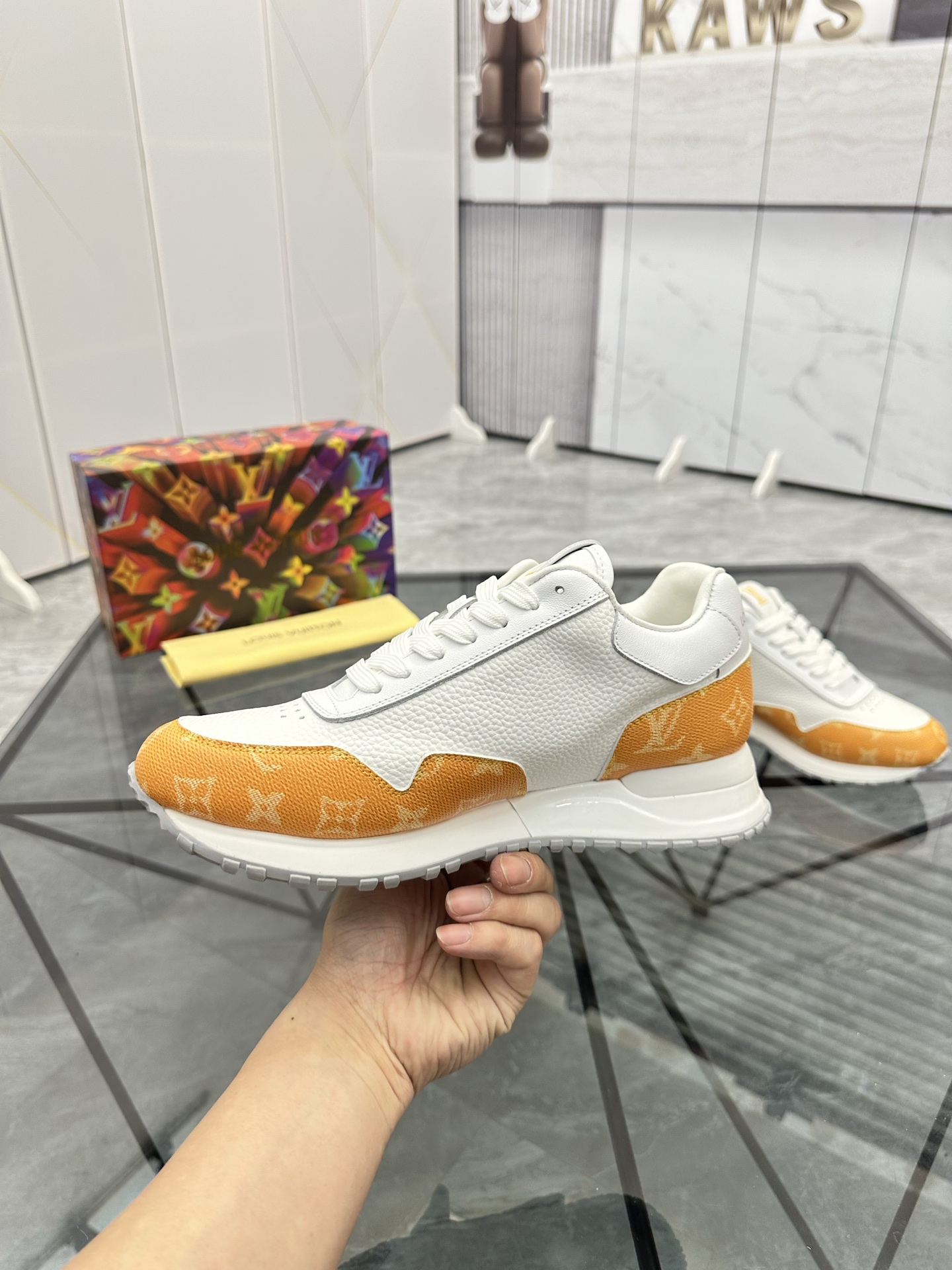 Louis Vuitton Low-Top White Leather Casual Sneakers | Size 38-44 6 i1740370990130 7979 0 4