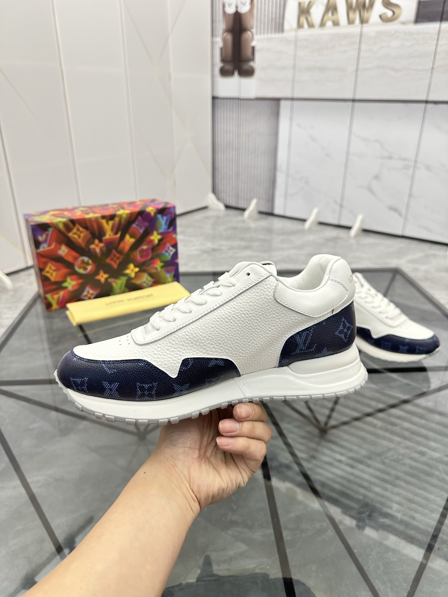 Louis Vuitton Men's Low-Top Trainer Sneaker in Signature Monogram, Sizes 38-44 5 i1740371030162 9033 0 4