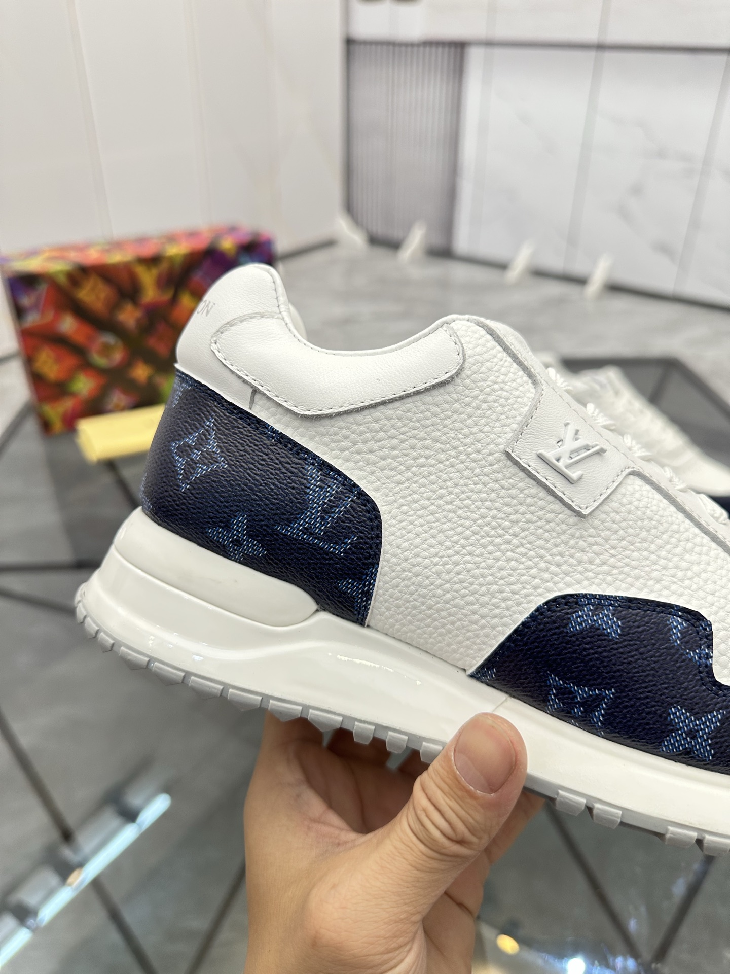 Louis Vuitton Men's Low-Top Trainer Sneaker in Signature Monogram, Sizes 38-44 7 i1740371030288 9385 0 6