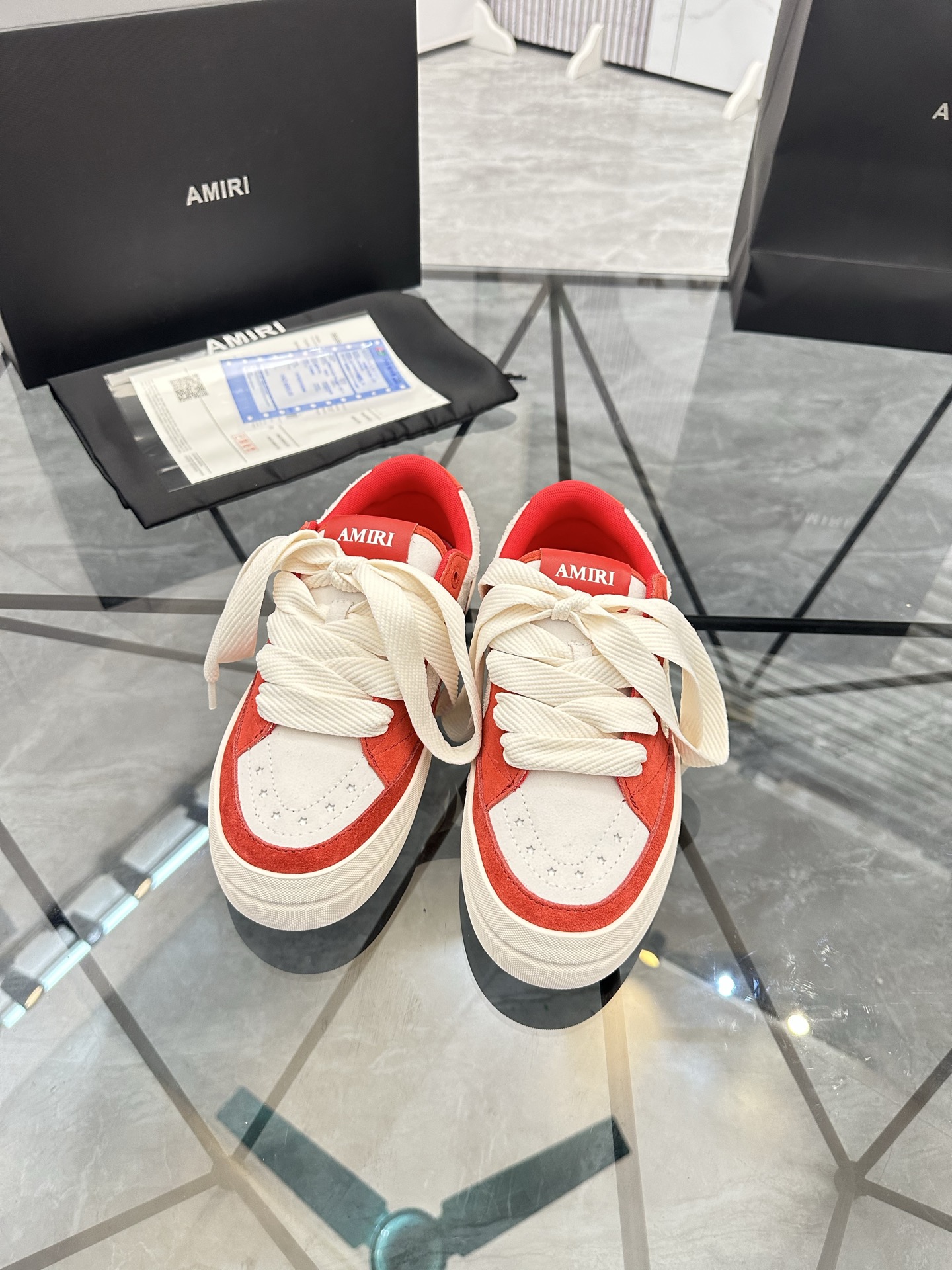 Precio de venta: P270 Guangzhou Top Quality [Marca: AMIRI* "Emil*] Low-top Casual Shoes Talla: 39-44