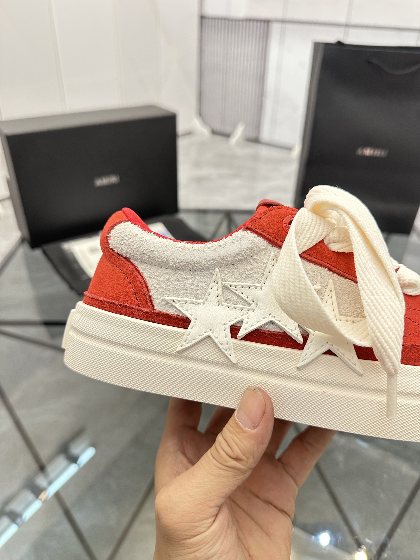 Precio de venta: P270 Guangzhou Top Quality [Marca: AMIRI* "Emil*] Low-top Casual Shoes Talla: 39-44