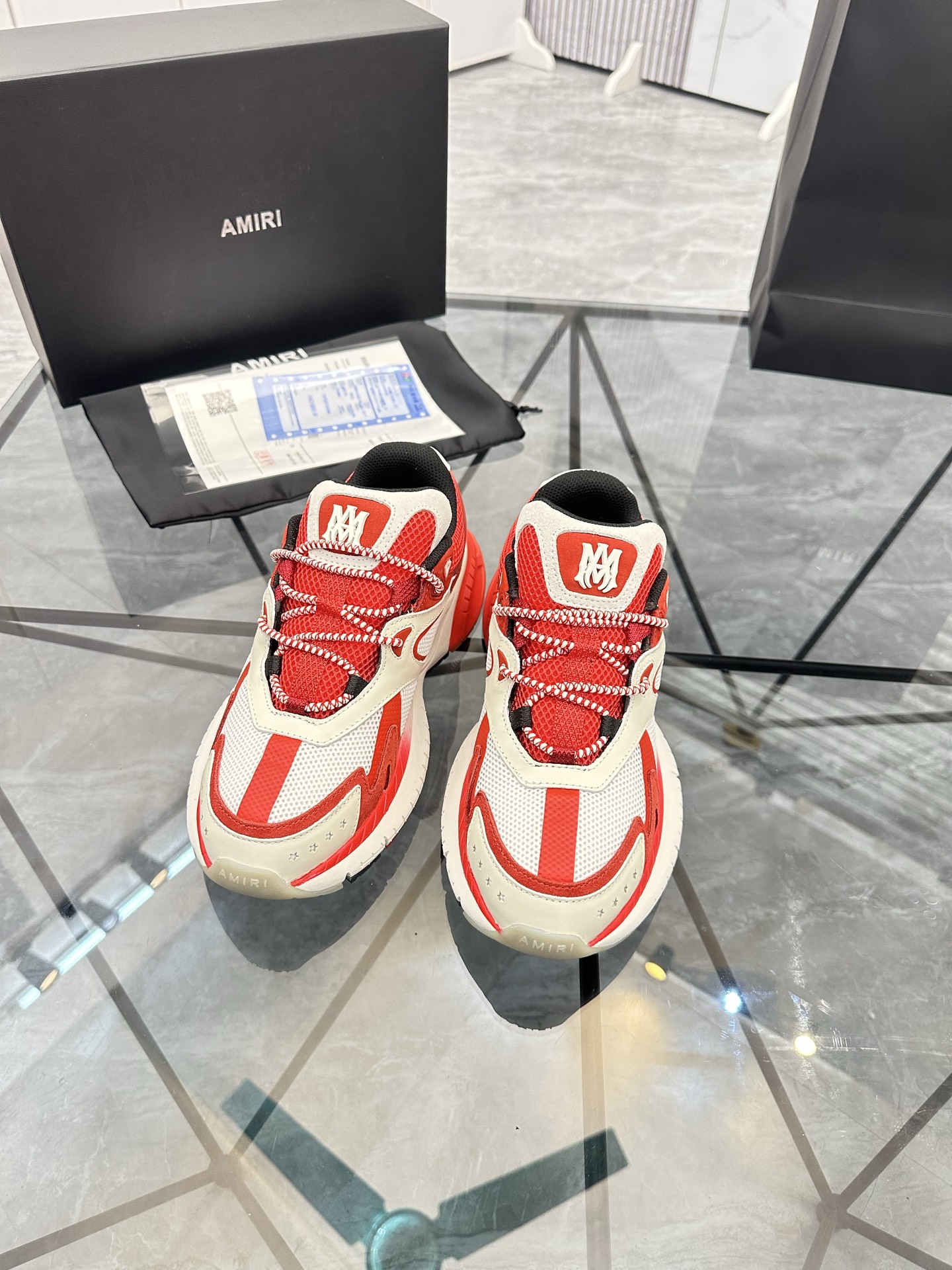 Precio de venta: P330 Guangzhou Top Quality [Marca: AMIRI* "Emile*"] Low-top Casual Shoes Talla: 39-