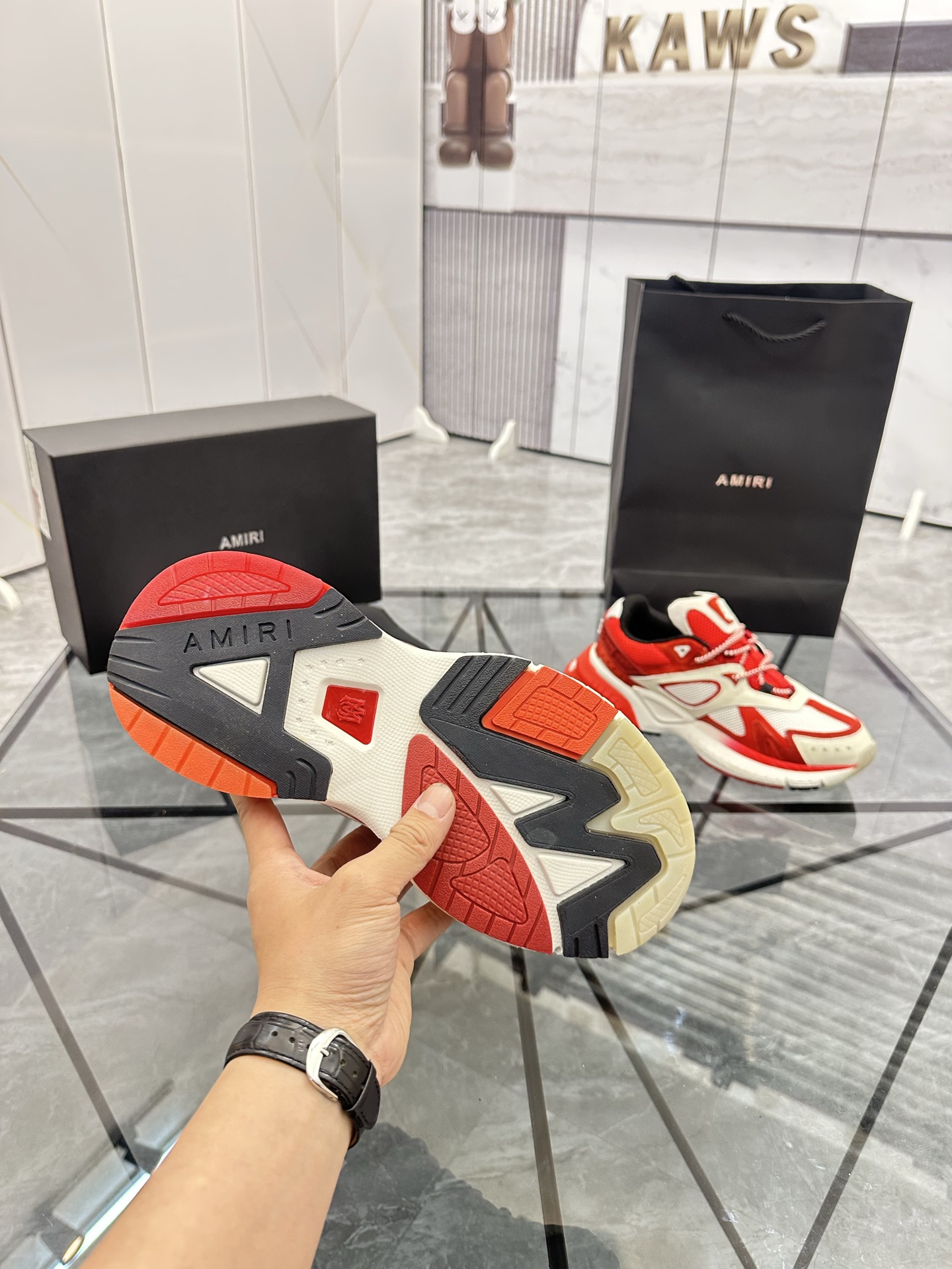 Precio de venta: P330 Guangzhou Top Quality [Marca: AMIRI* "Emile*"] Low-top Casual Shoes Talla: 39-