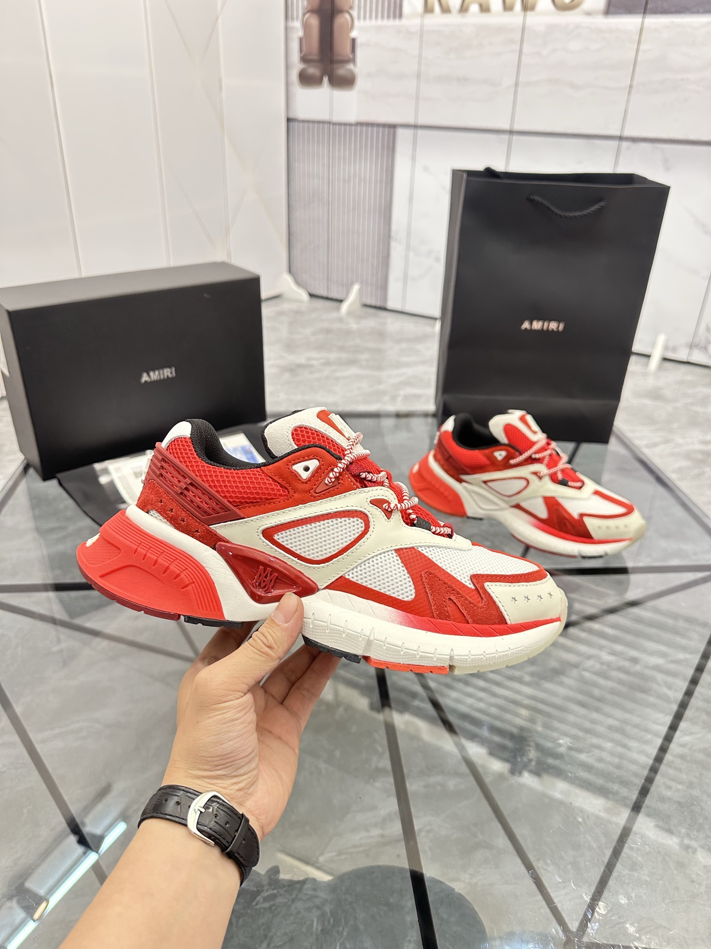 Precio de venta: P330 Guangzhou Top Quality [Marca: AMIRI* "Emile*"] Low-top Casual Shoes Talla: 39-