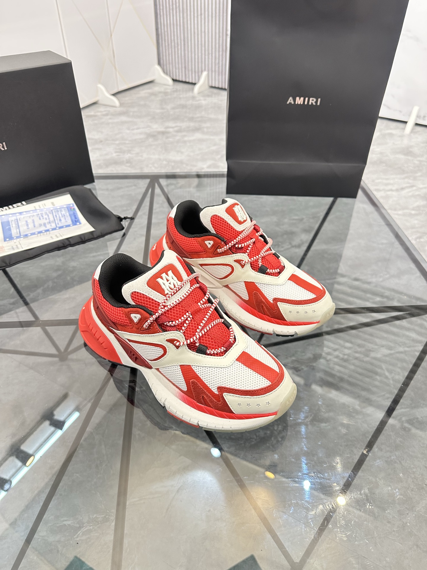 Precio de venta: P330 Guangzhou Top Quality [Marca: AMIRI* "Emile*"] Low-top Casual Shoes Talla: 39-