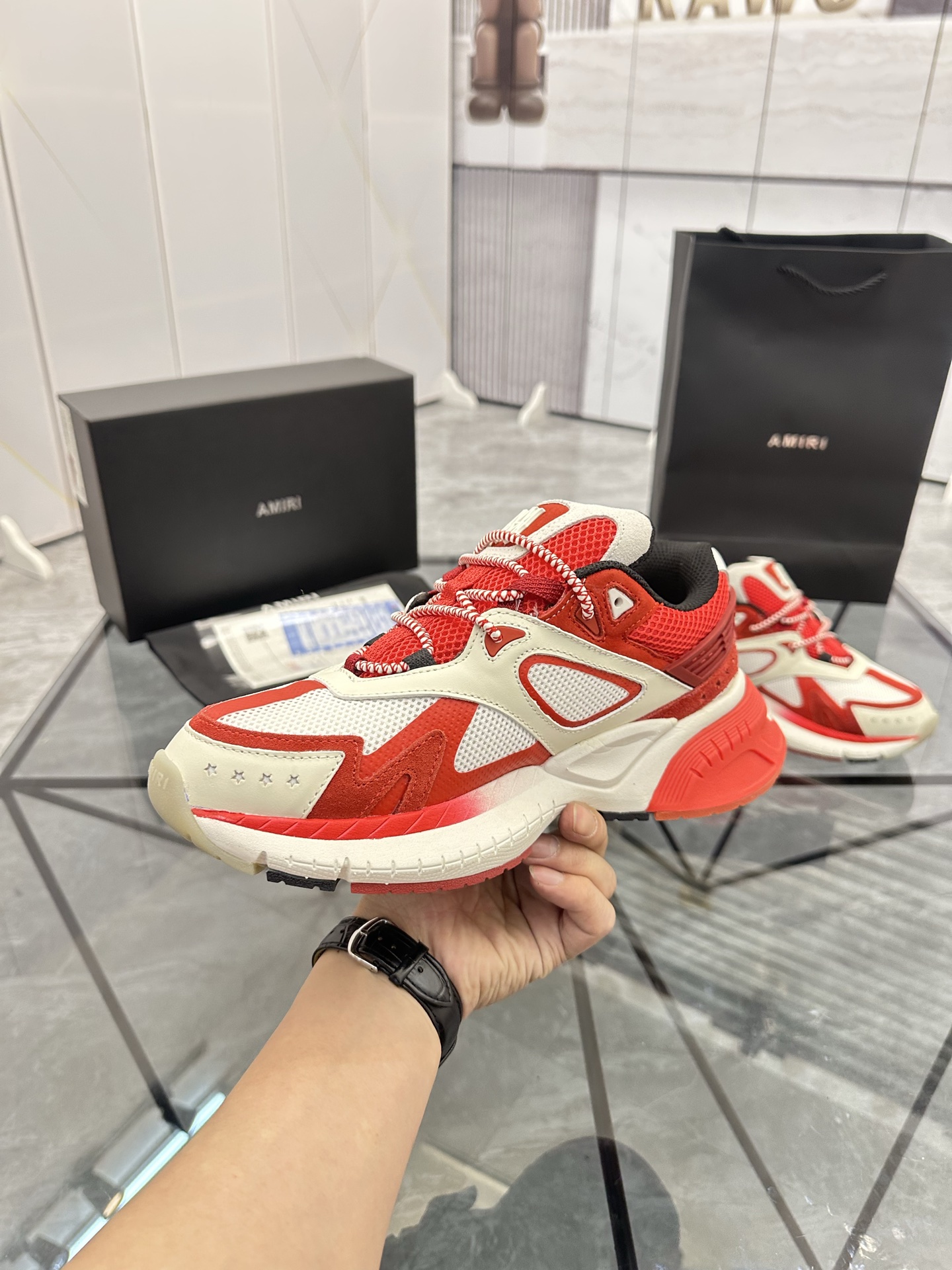 Precio de venta: P330 Guangzhou Top Quality [Marca: AMIRI* "Emile*"] Low-top Casual Shoes Talla: 39-