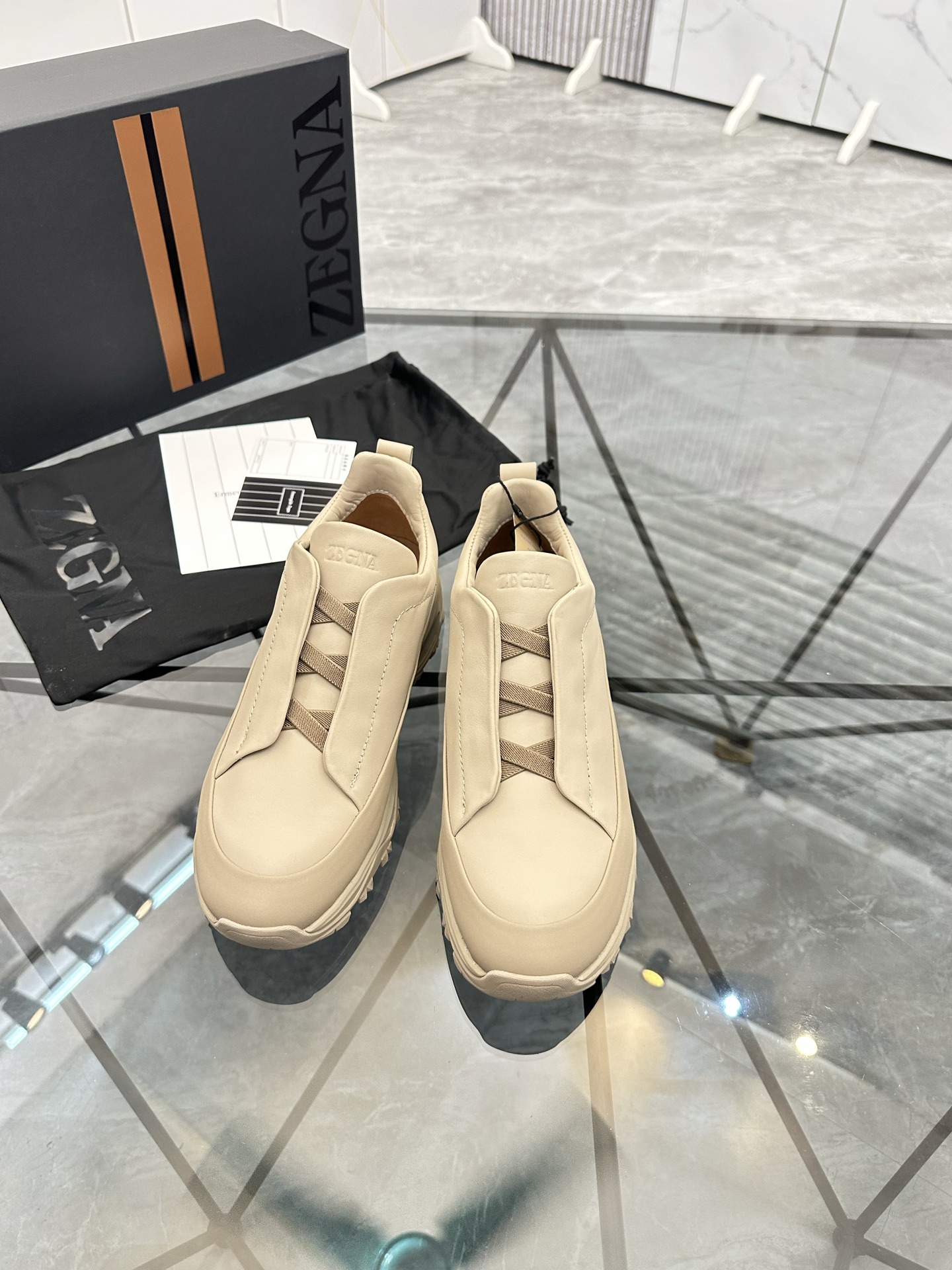 Zegna Low-Top Leather Casual Sneakers, Men's Sizes 38-47, Premium Quality 3 i1742893235828 2834 0 1