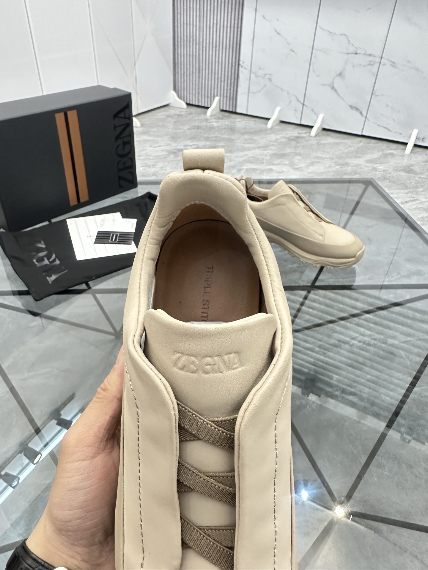 Zegna Low-Top Leather Casual Sneakers, Men's Sizes 38-47, Premium Quality 8 i1742893235862 9090 0 6