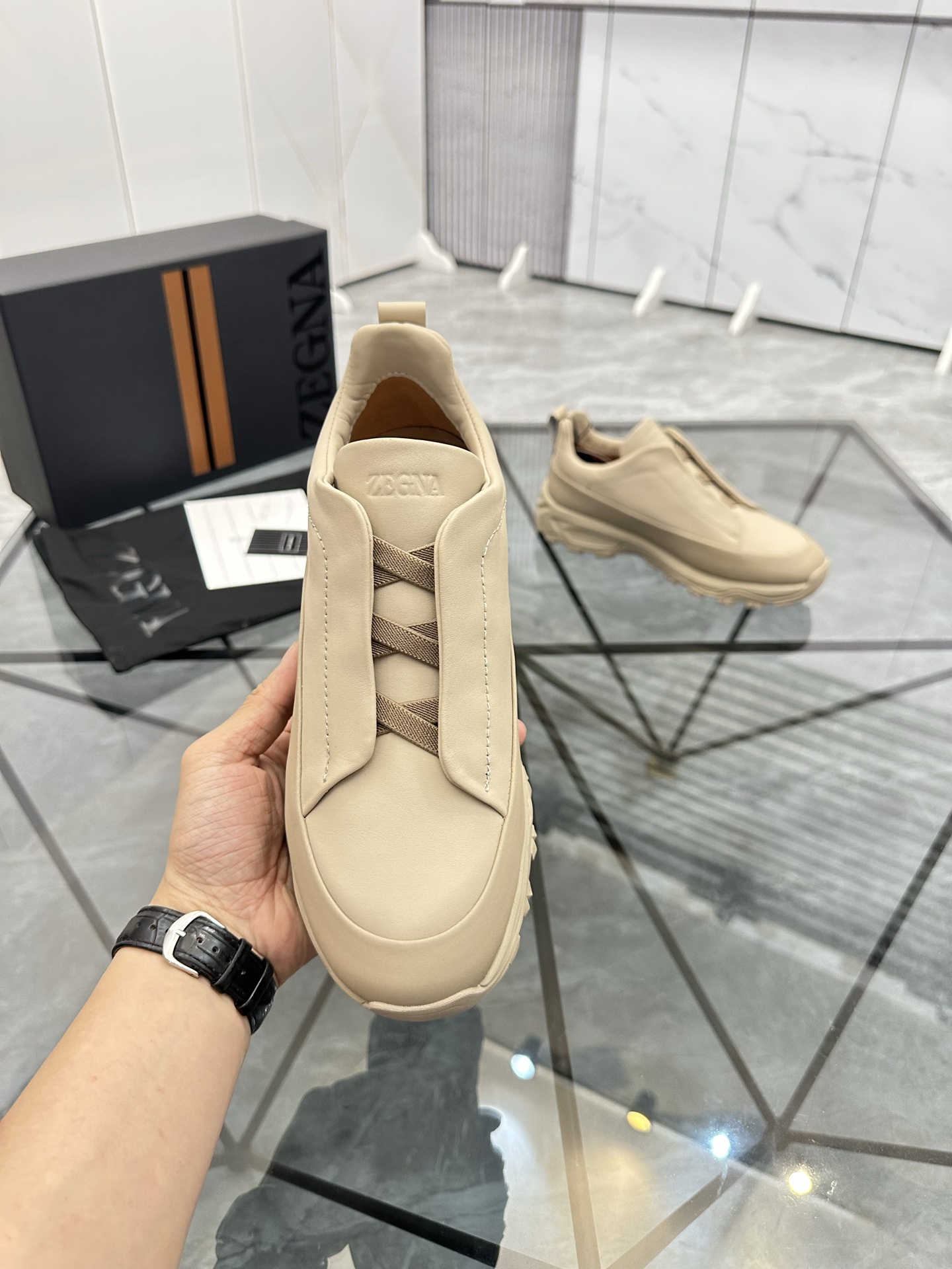 Zegna Low-Top Leather Casual Sneakers, Men's Sizes 38-47, Premium Quality 6 i1742893237392 5285 0 4