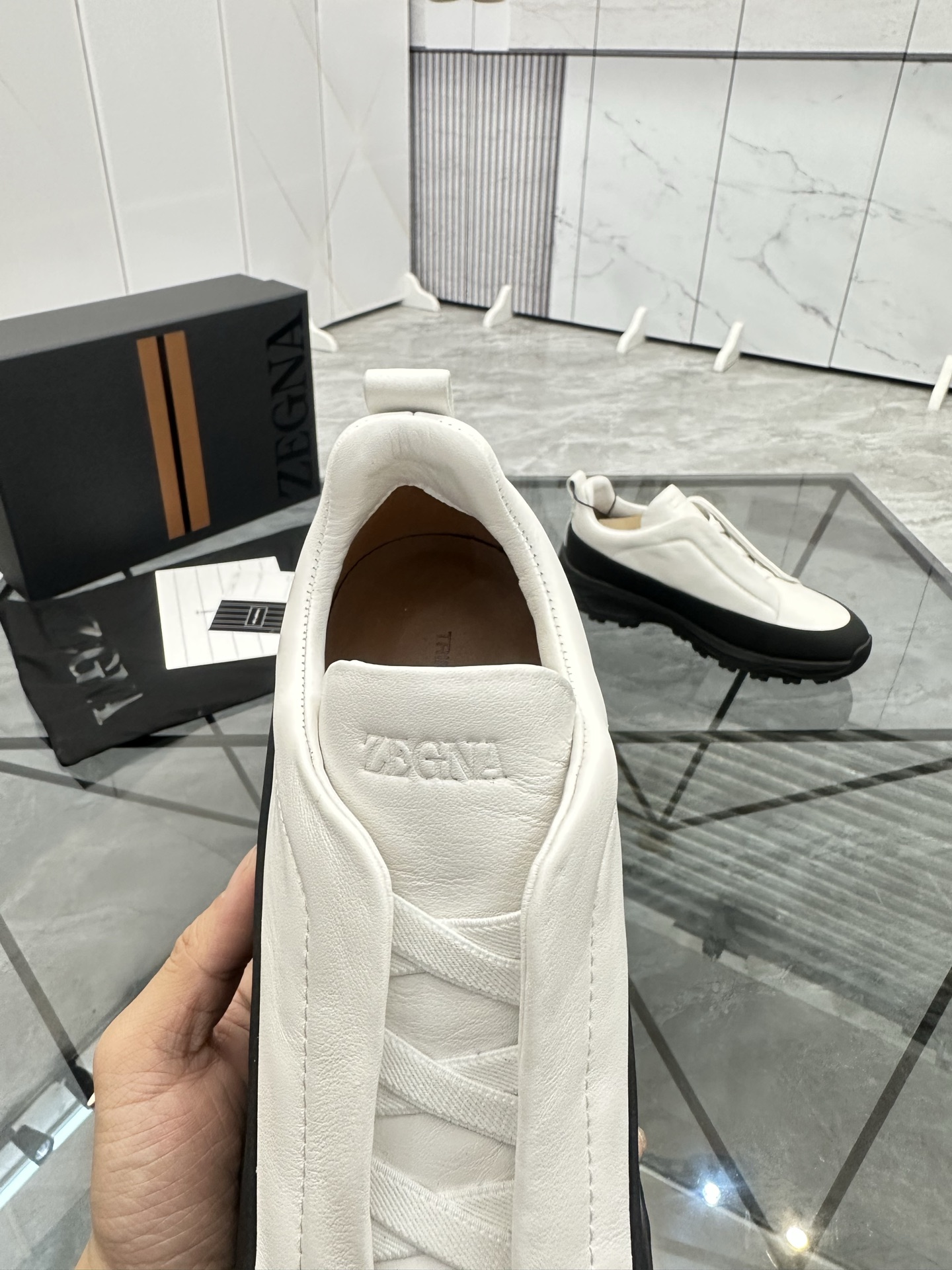 Zegna Low-Top Leather Sneakers - Premium Quality, Comfortable Fit 8 i1742893257186 6785 0 6