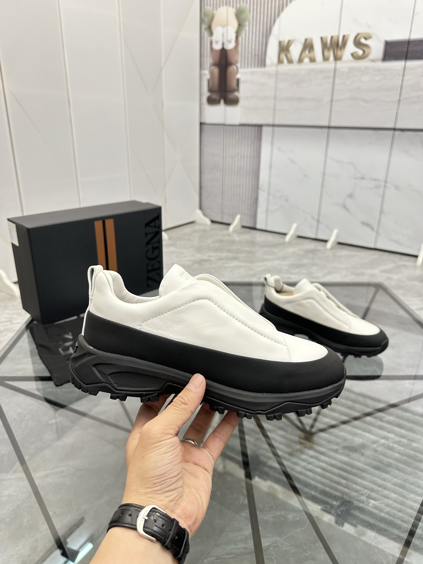 Zegna Low-Top Leather Sneakers - Premium Quality, Comfortable Fit 5 i1742893257961 3446 0 3