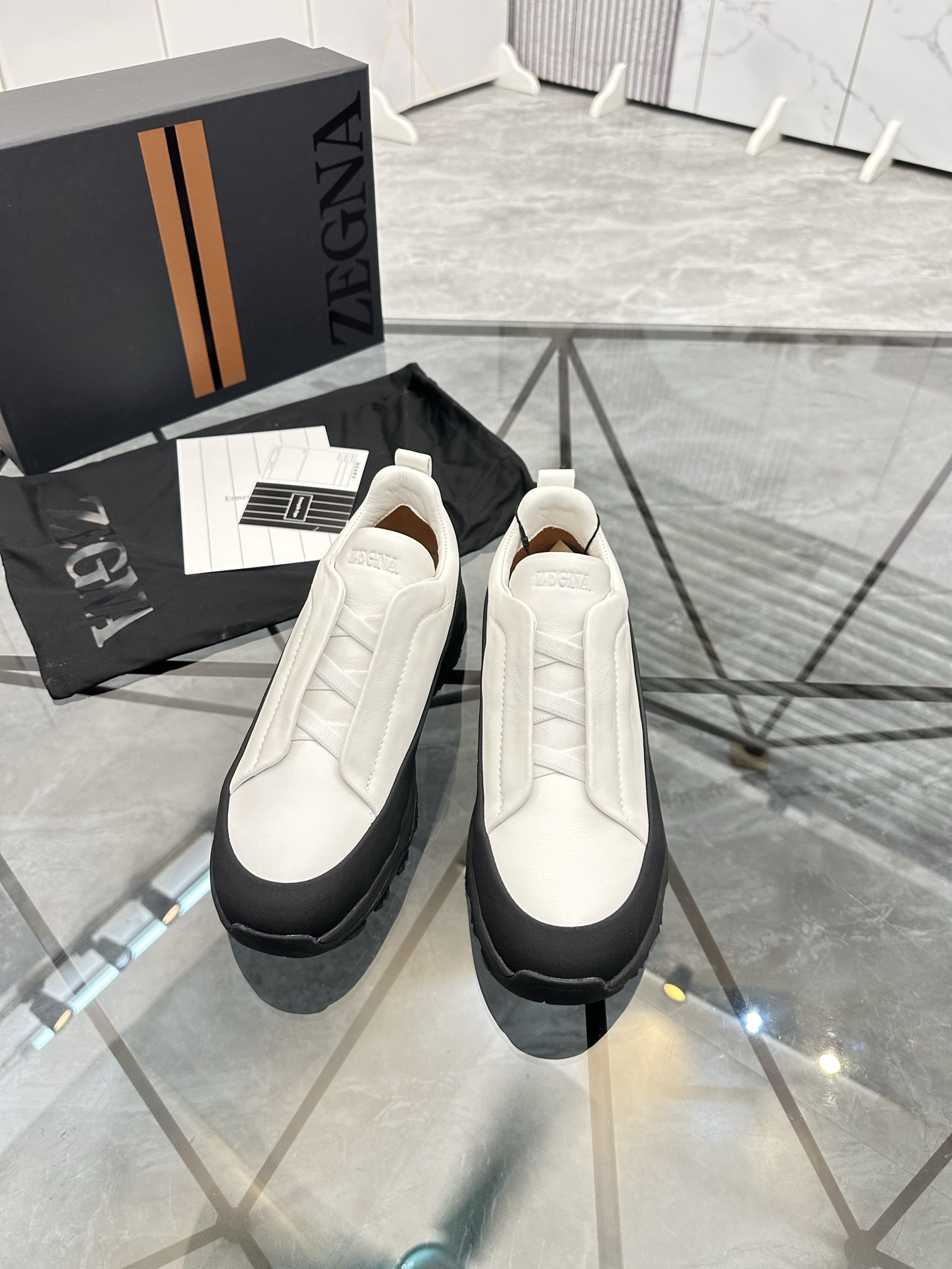 Zegna Low-Top Leather Sneakers - Premium Quality, Comfortable Fit 3 i1742893258020 4450 0 1