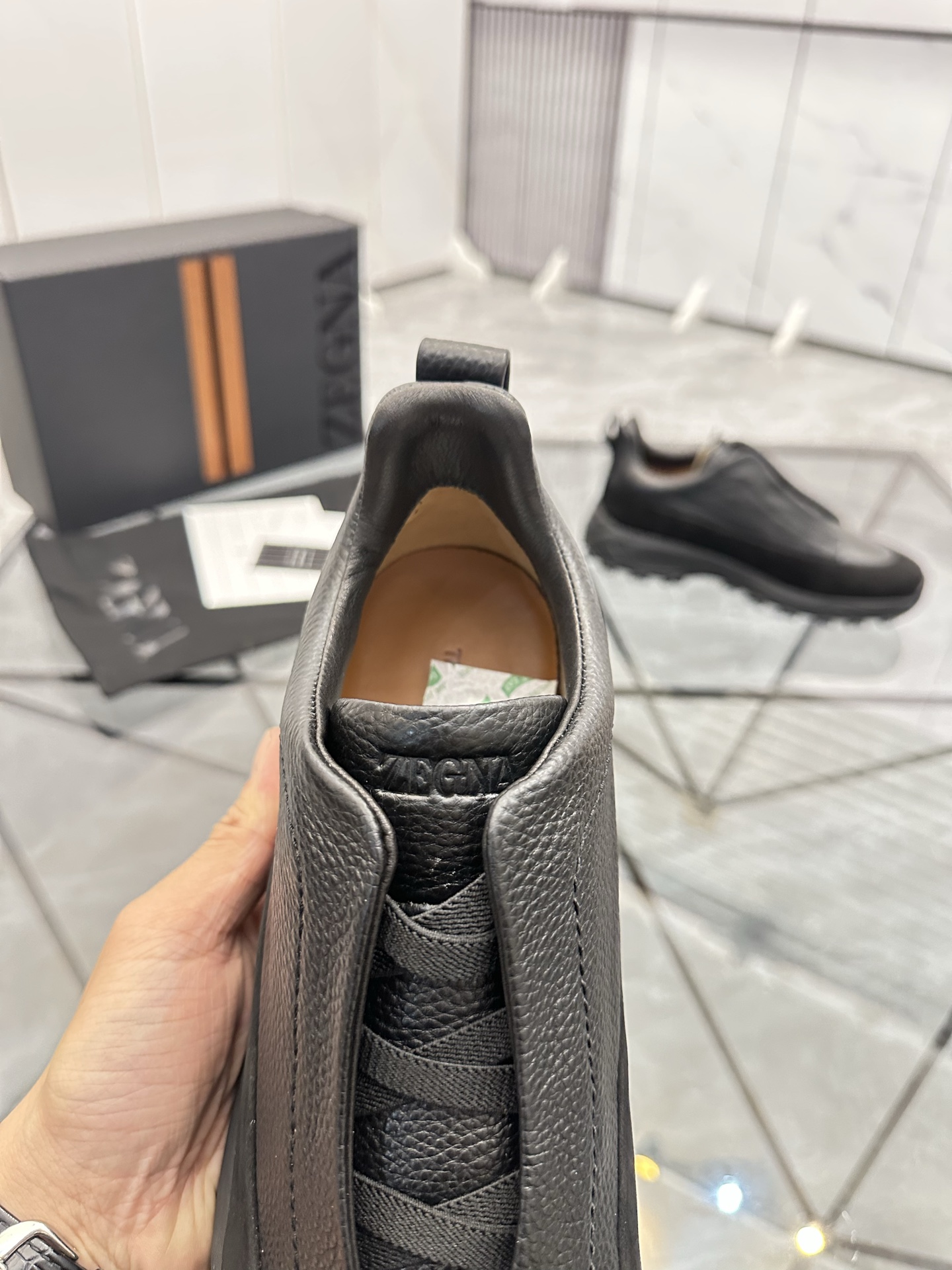 Zegna Low-Top Premium Leather Casual Shoes - Comfortable and Stylish 9 i1742893339274 9386 0 7