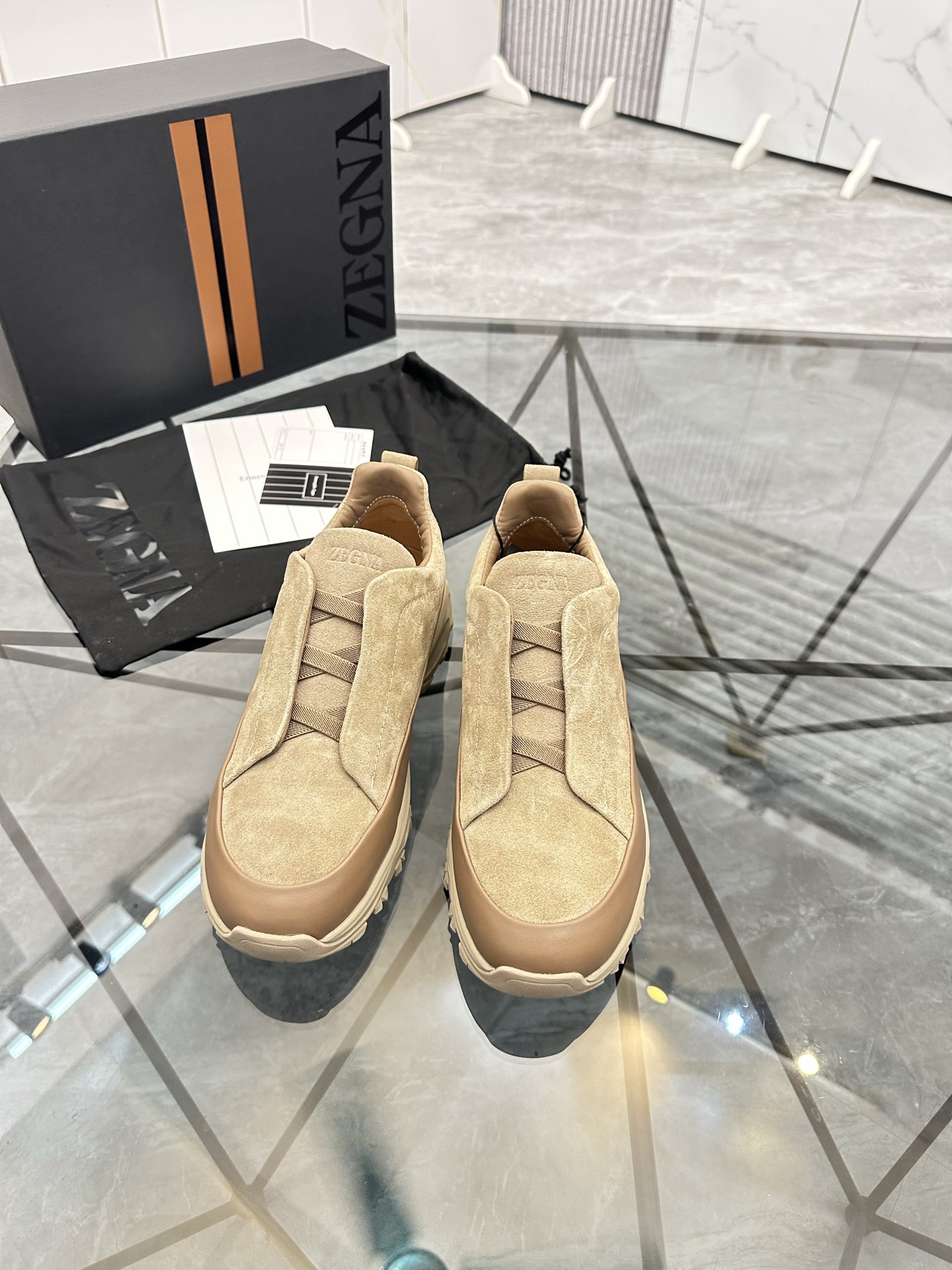 Zegna Men's Low-Top Leather Casual Shoes, Comfortable Sneakers 3 i1742893456974 5191 0 1