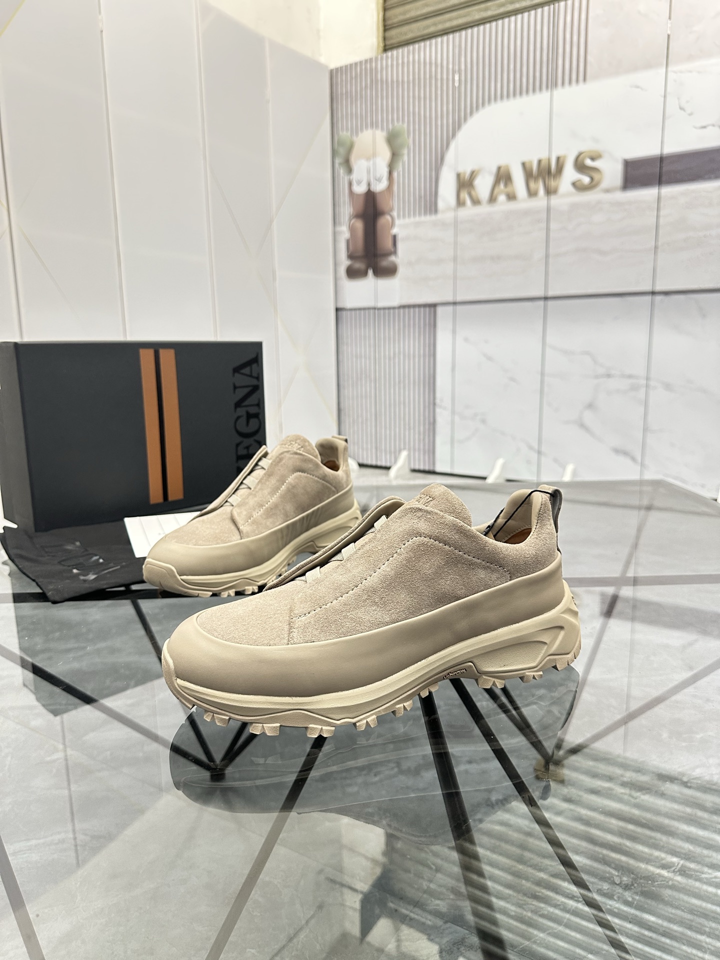 Zegna Low-Top Beige Suede Sneakers - Comfortable & Stylish Shoes 1 Zegna Low-Top Beige Suede Sneakers - Comfortable & Stylish Shoes