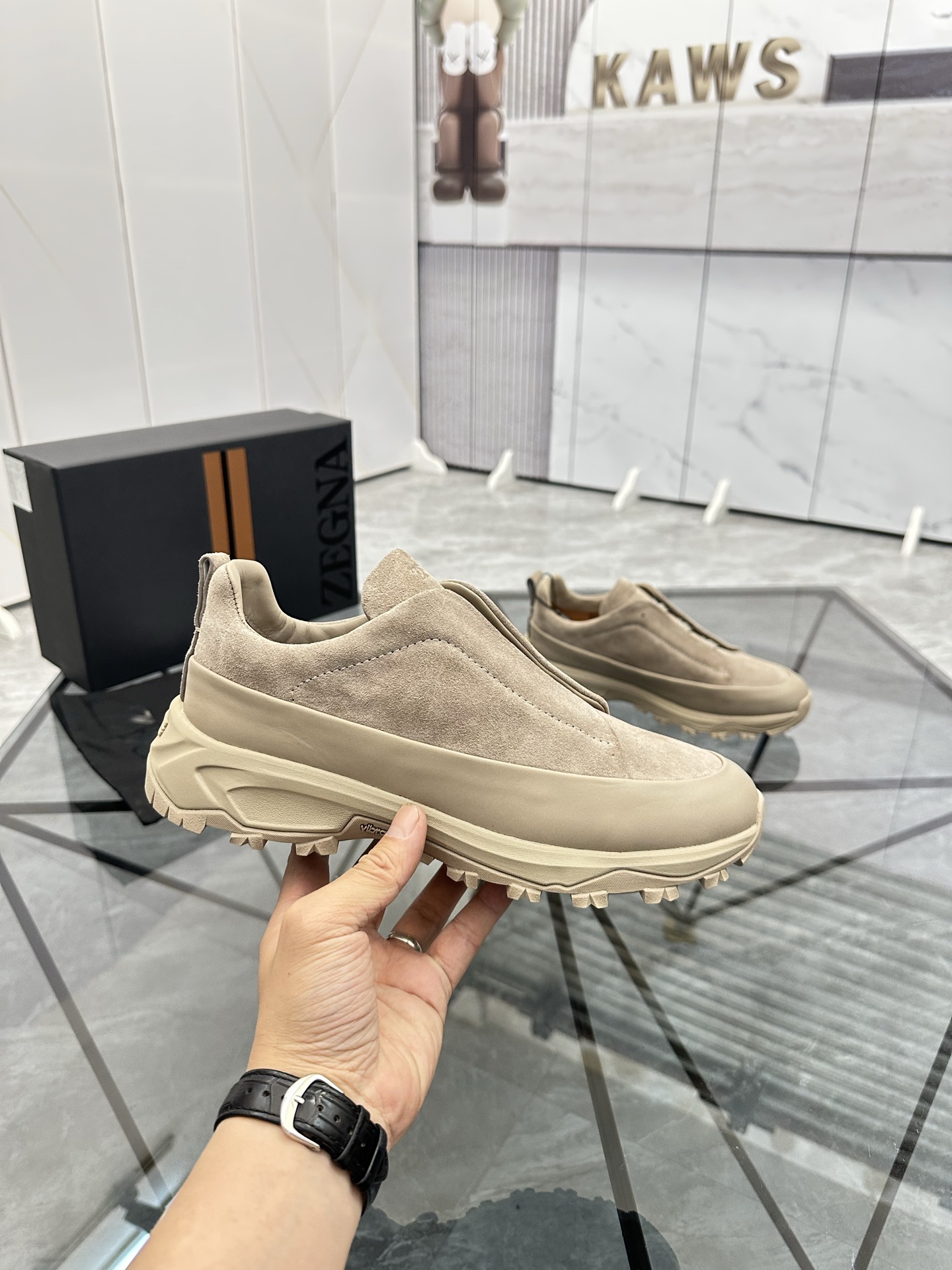 Zegna Low-Top Beige Suede Sneakers - Comfortable & Stylish Shoes 5 i1742893497195 9227 0 3