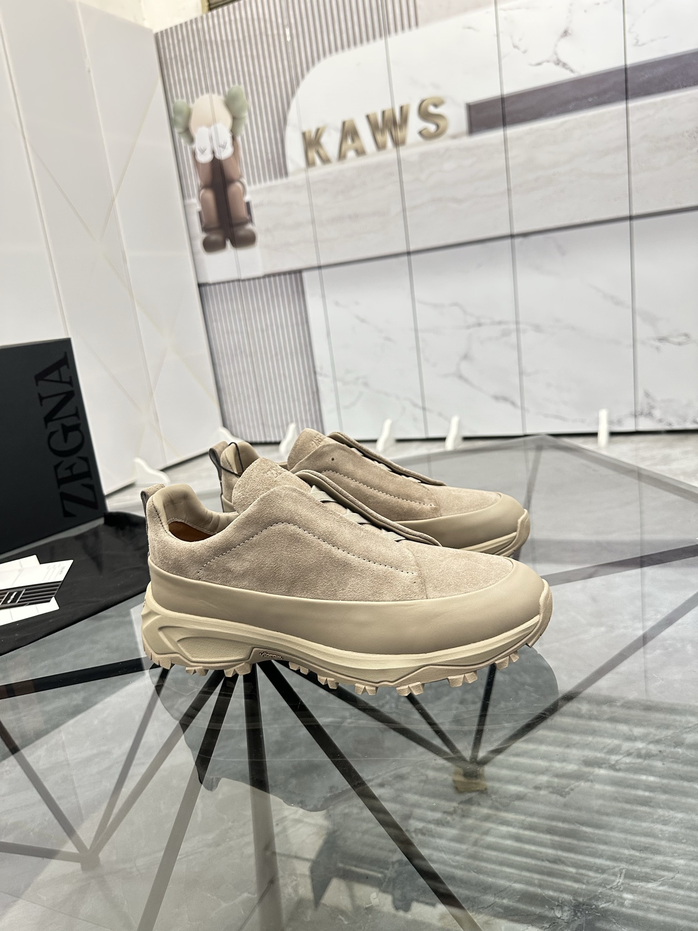 Zegna Low-Top Beige Suede Sneakers - Comfortable & Stylish Shoes 4 i1742893498190 2889 0 2