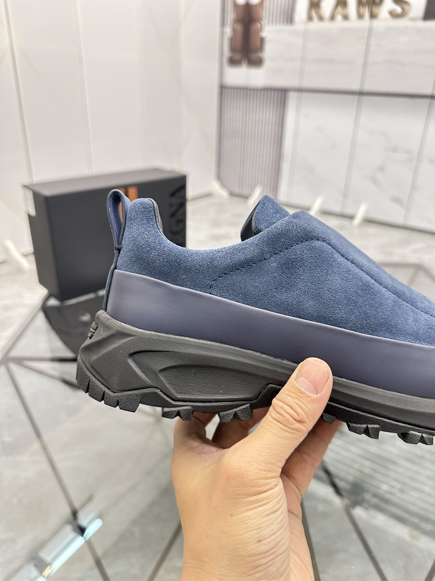 Zegna Men's Blue Suede Low-Top Sneakers - Premium Quality, Sizes 38-47 8 i1742893510270 8160 0 6