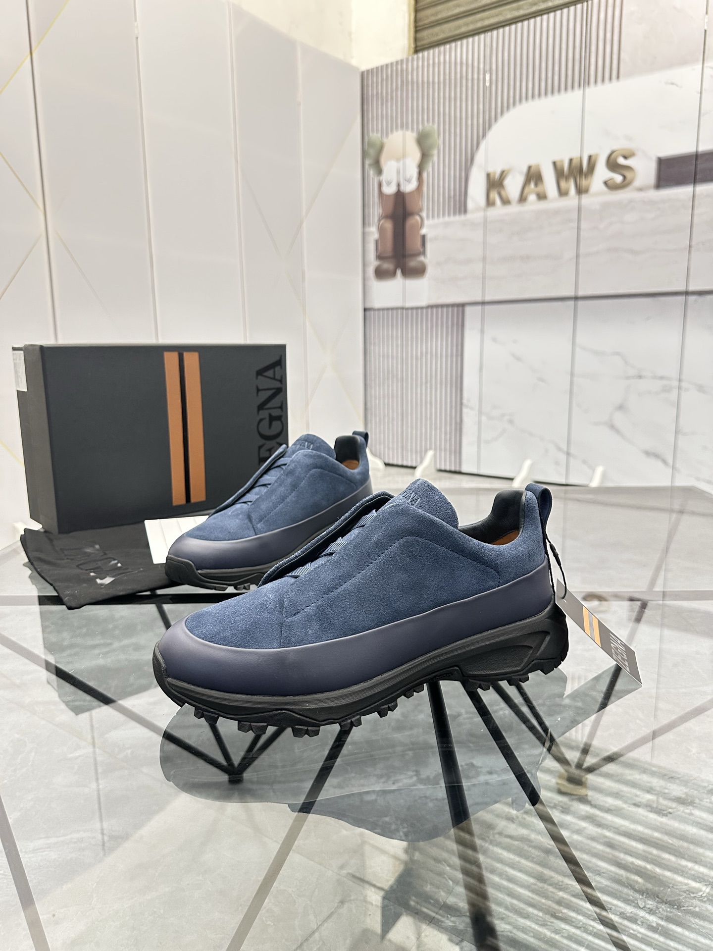Zegna Men's Blue Suede Low-Top Sneakers - Premium Quality, Sizes 38-47 2 i1742893511429 188 0 0