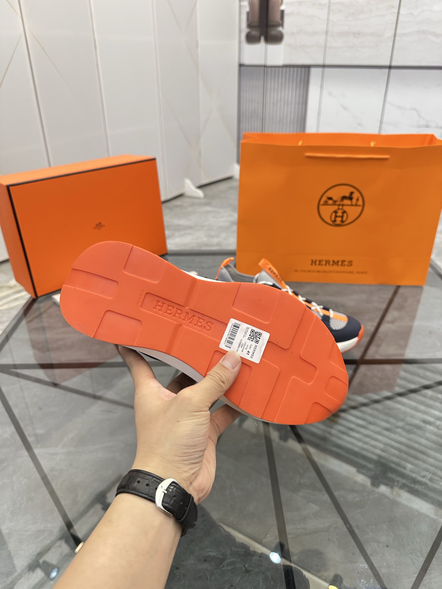 Precio de venta: P310 Bienes de gama alta, de alta calidadMarca: Hermes *"Hermes*" mocasines de caña