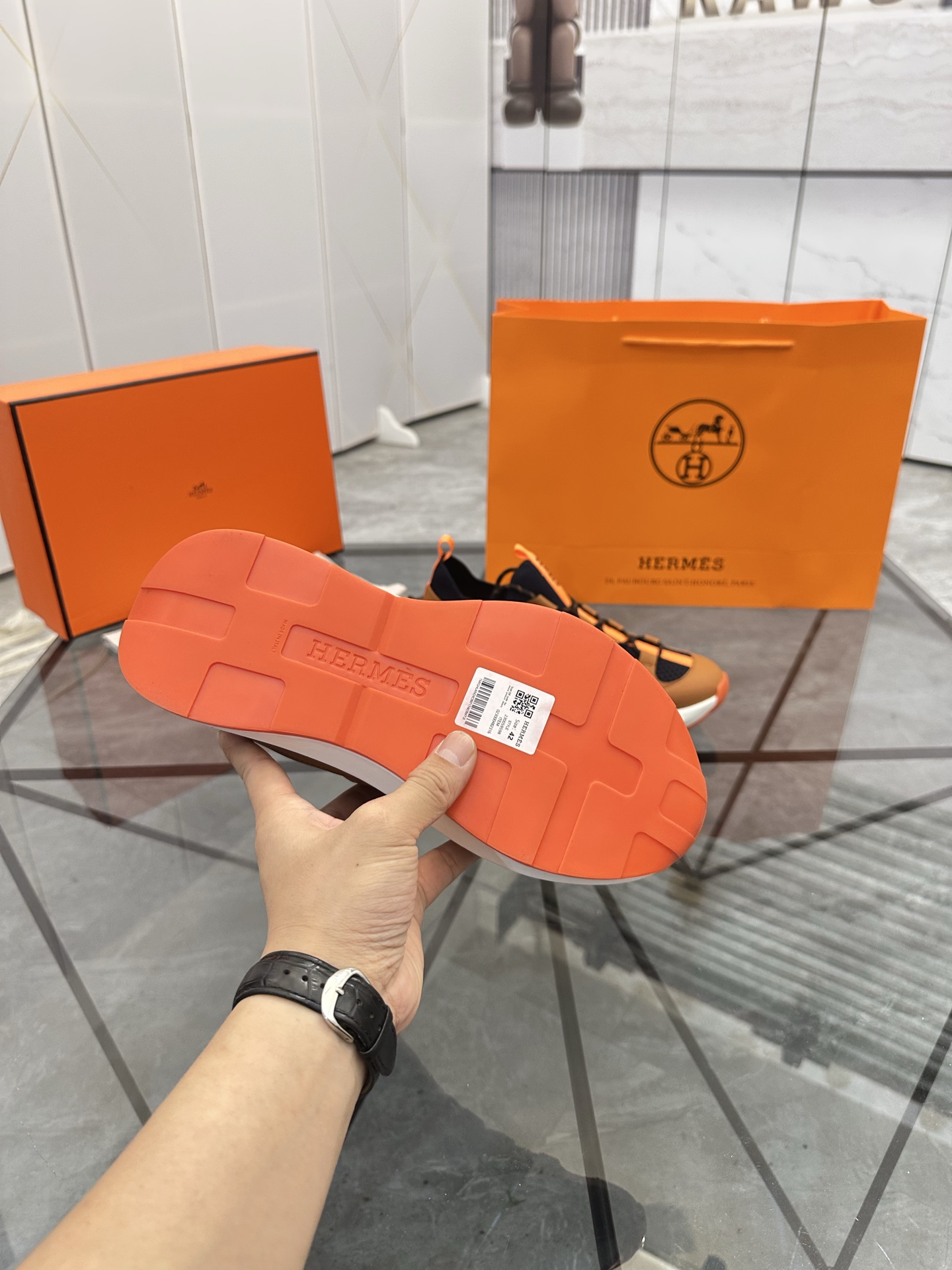 Precio de venta: P310 Bienes de gama alta, de alta calidadMarca: Hermes *"Hermes*" mocasines de caña
