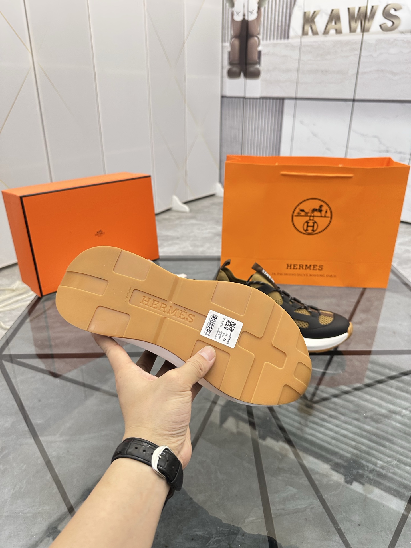 Precio de venta: P310 Bienes de gama alta, de alta calidadMarca: Hermes *"Hermes*" mocasines de caña