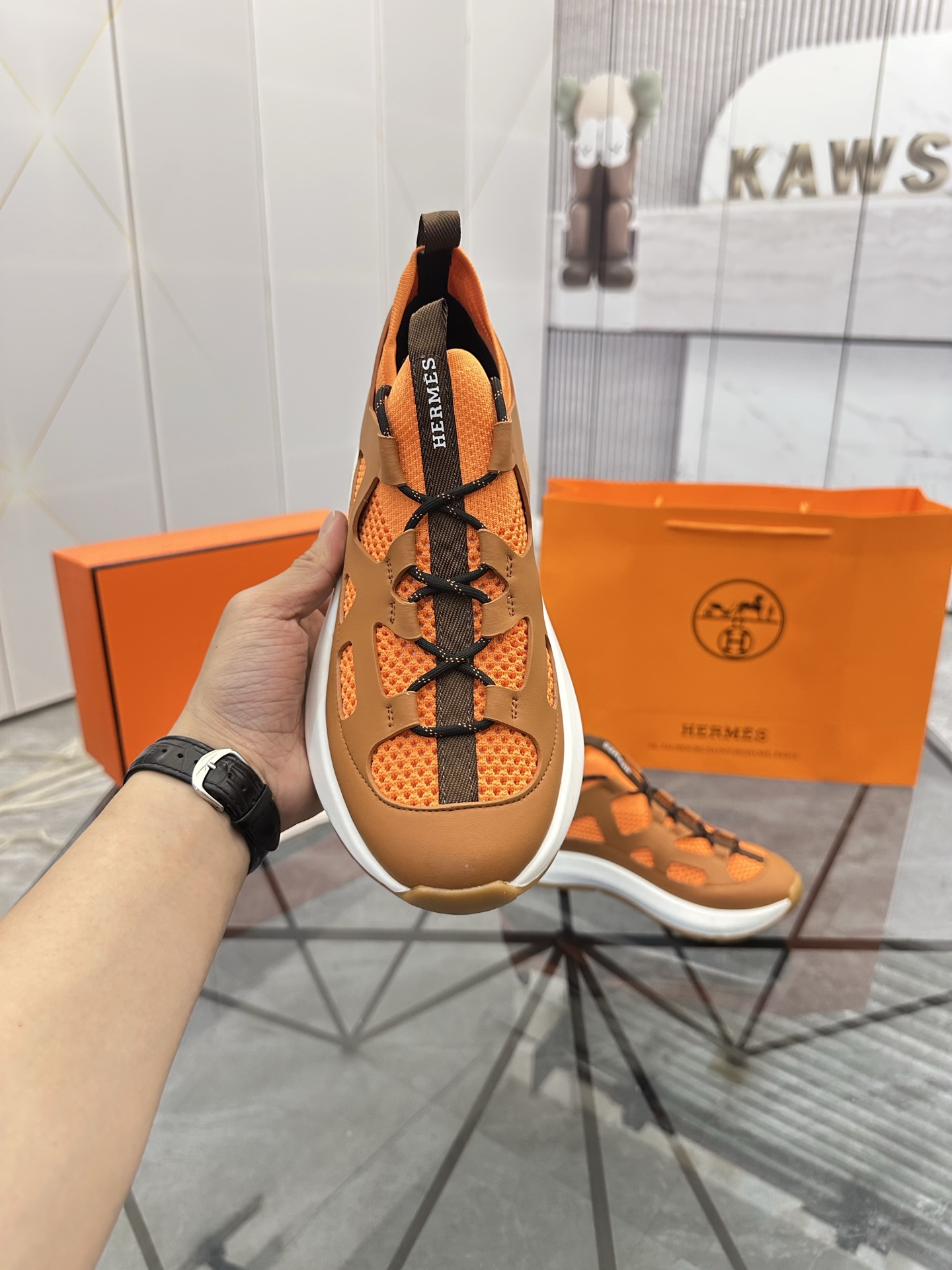Precio de venta: P310 Bienes de gama alta, de alta calidadMarca: Hermes *"Hermes*" mocasines de caña