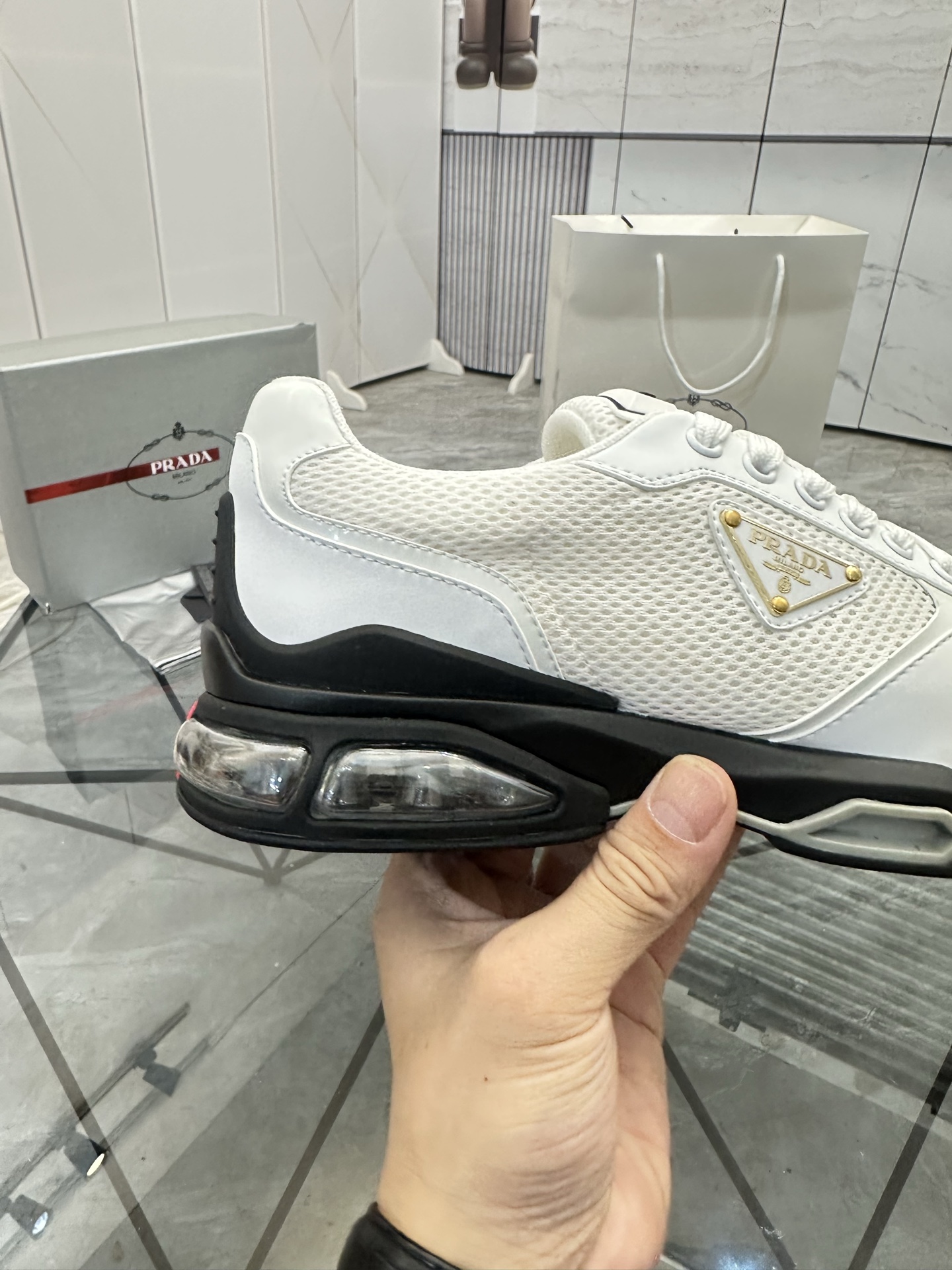 Precio de venta: P310 Calidad superior de gama altaMarca: Prada *"Prada*" mocasines de caña bajaTall