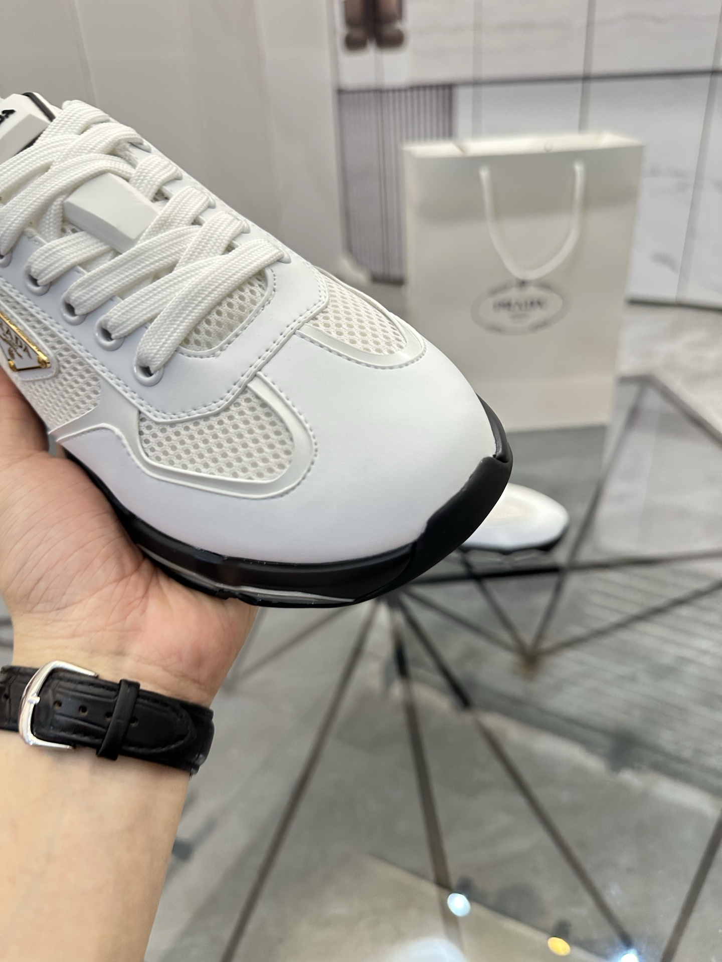 Precio de venta: P310 Calidad superior de gama altaMarca: Prada *"Prada*" mocasines de caña bajaTall