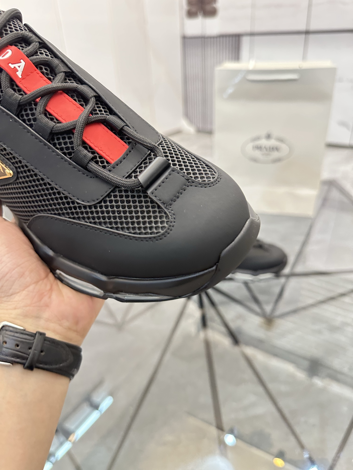 Precio de venta: P310 Calidad superior de gama altaMarca: Prada *"Prada*" mocasines de caña bajaTall
