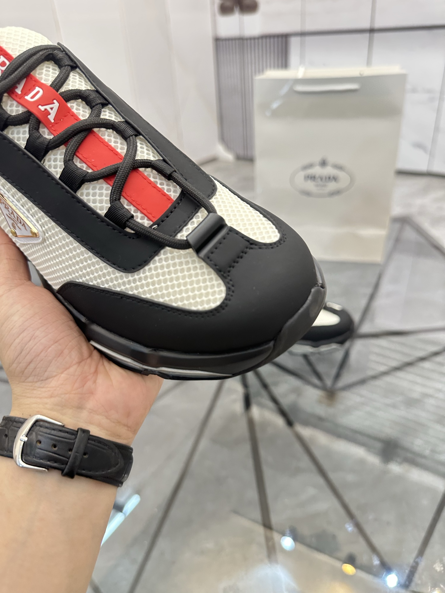 Precio de venta: P310 Calidad superior de gama altaMarca: Prada *"Prada*" mocasines de caña bajaTall