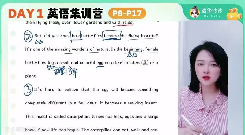 🧧【新增】抖音【会员免费】 🔥《清华沙沙老师2024暑假英语集训营》